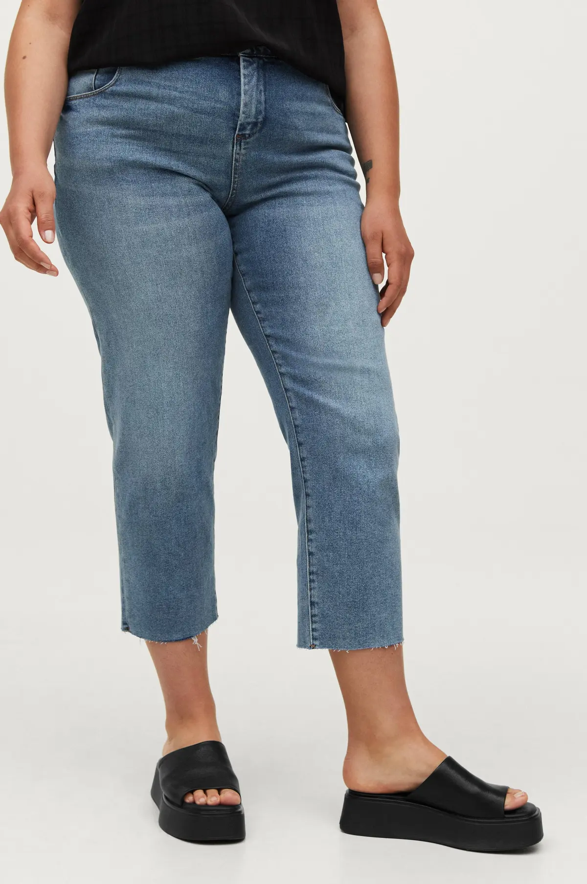 Jeans jVera Crop Straight Jeans Light blue