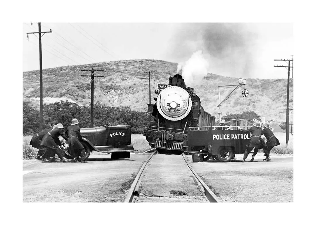 Poster Police patrol Svart