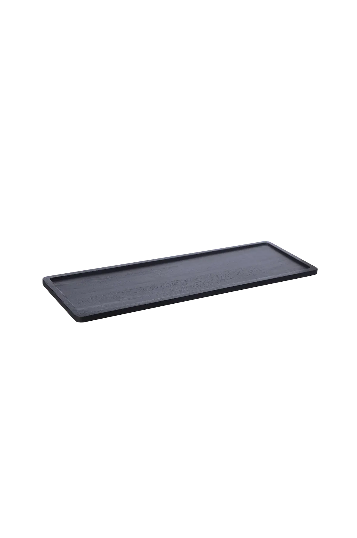 Trebrett rektangulært 15x45 cm Black mdf / metall