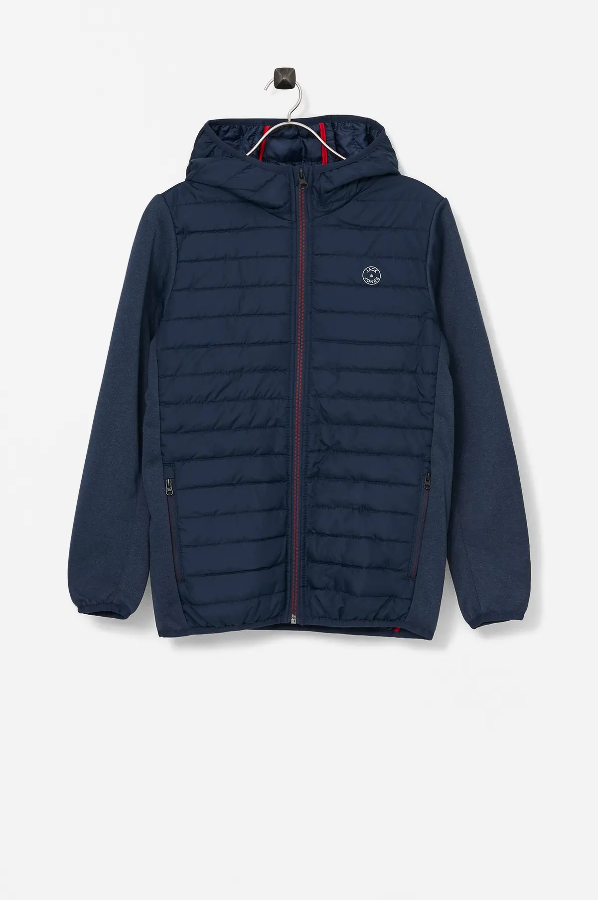 Jakke jjeMulti Quilted Jacket Noos Jnr Navy blazer set-in sleeves