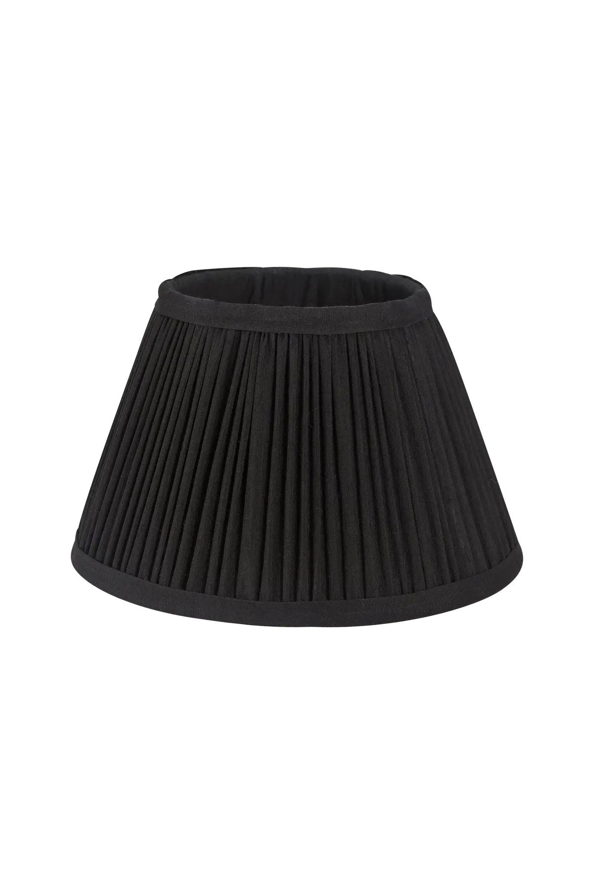Lampeskjerm Stella Plissé 35 cm Svart