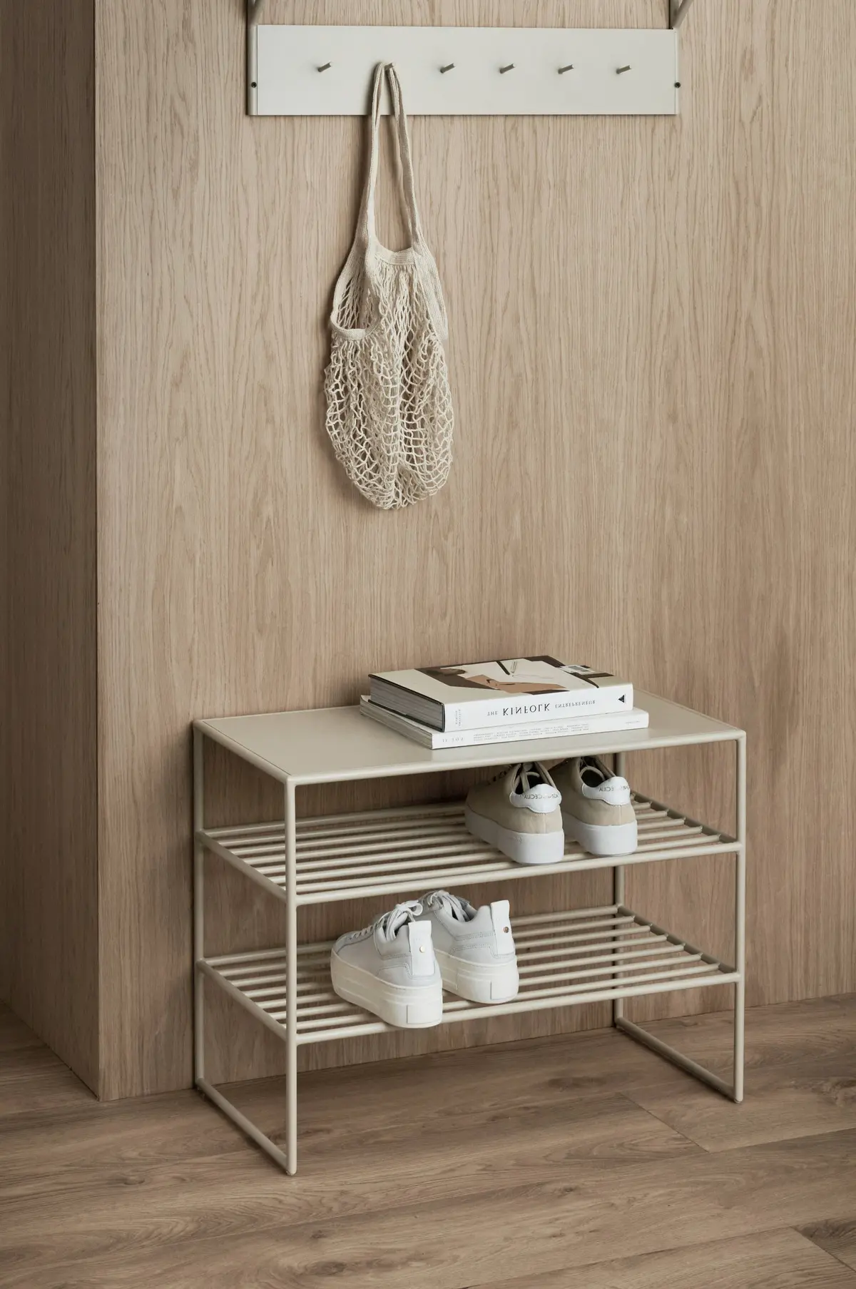Skohylle / benk Elis Beige