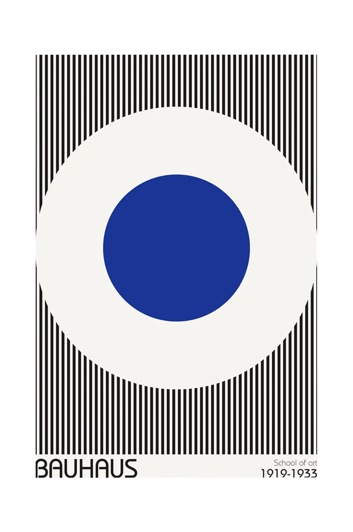 Poster Bauhaus 5 Blå