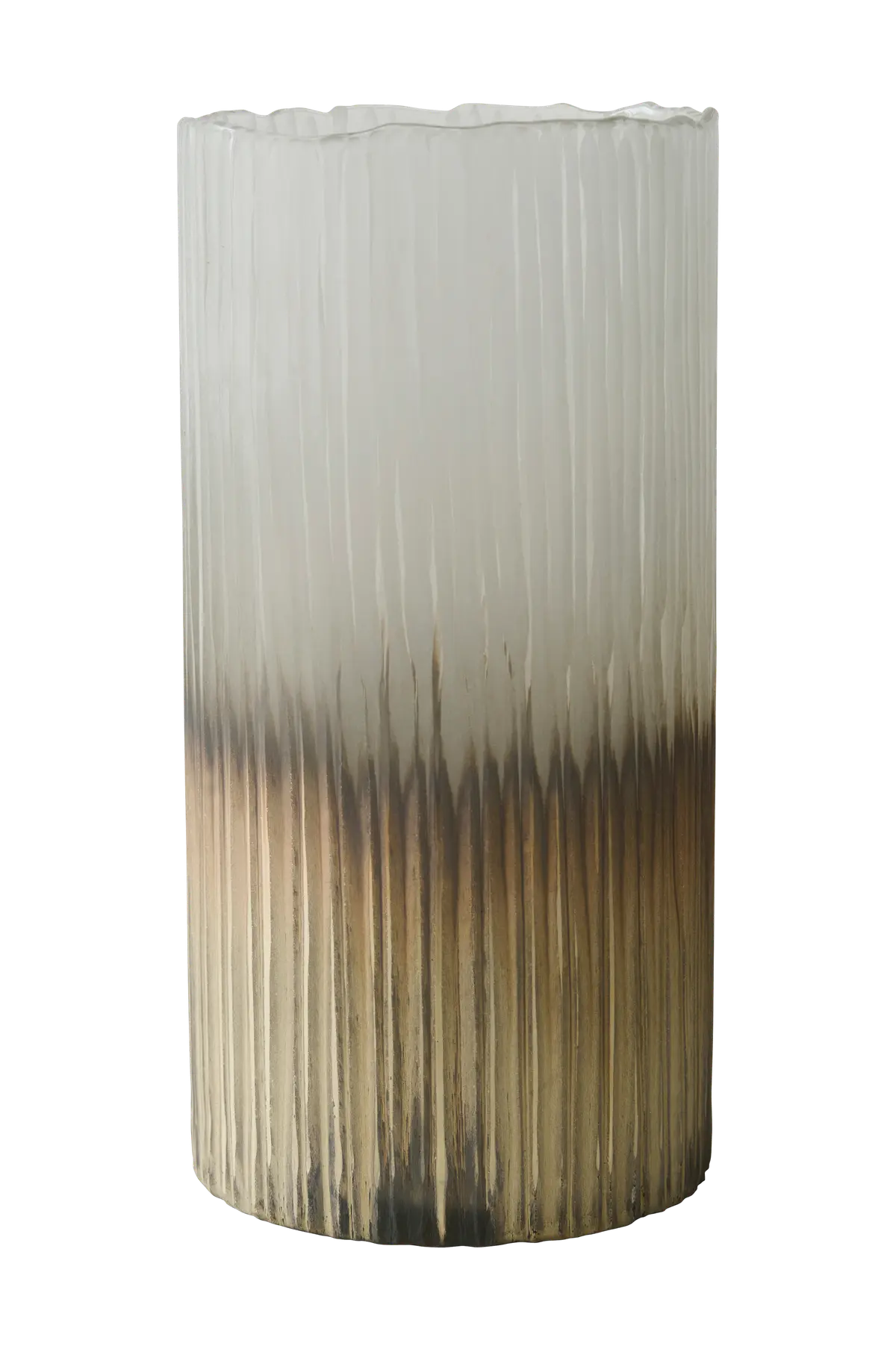 Vase / lyslykt Frost høyde 30 cm.