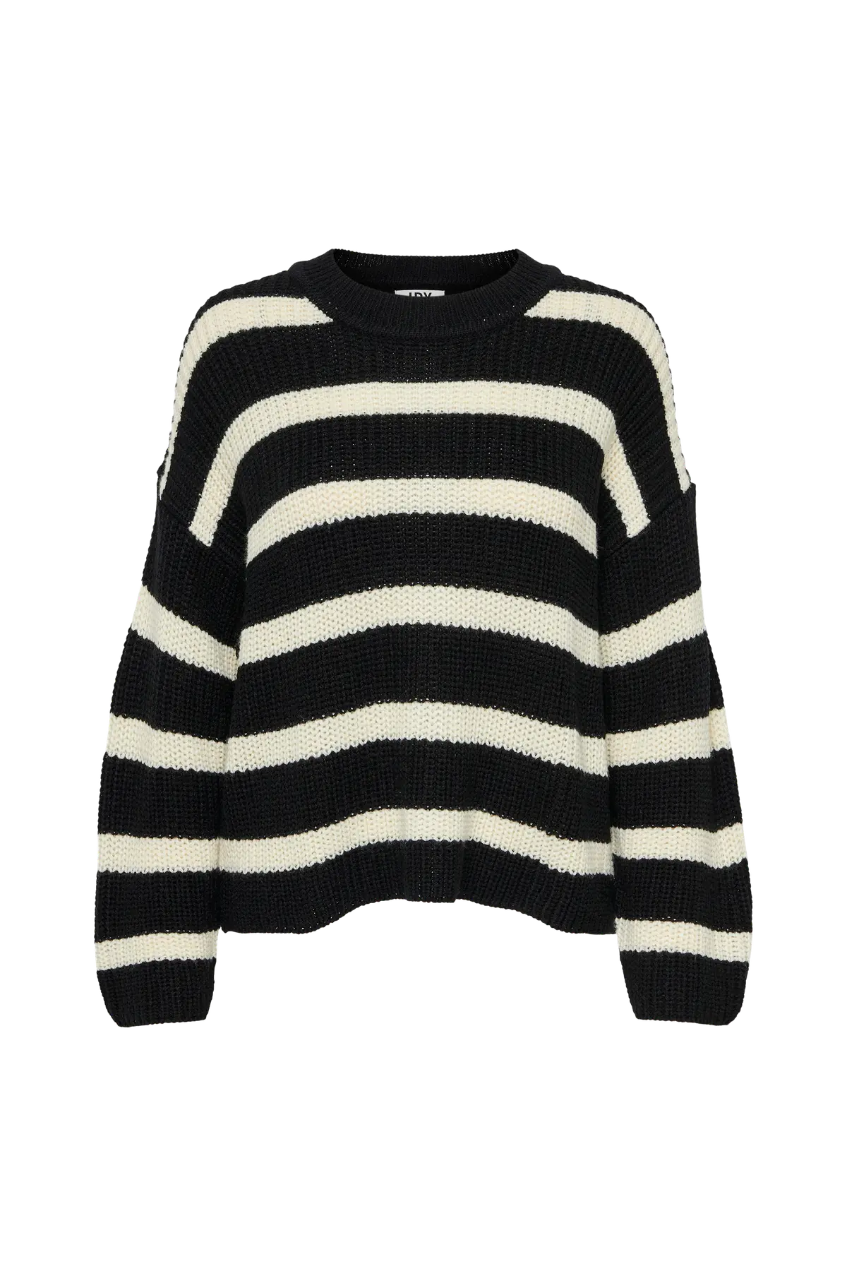 Genser jdyJusty L/S Stripe Pullover Knt Black