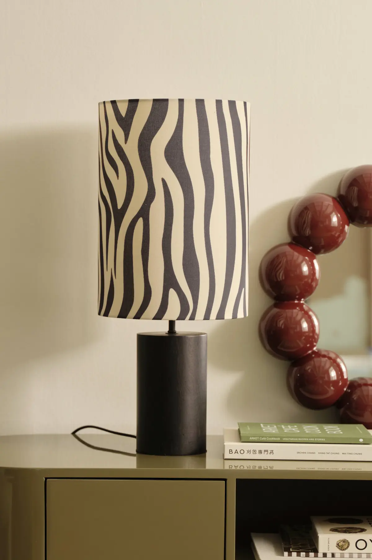 Bordlampe Marlow Beige/mørkegrå