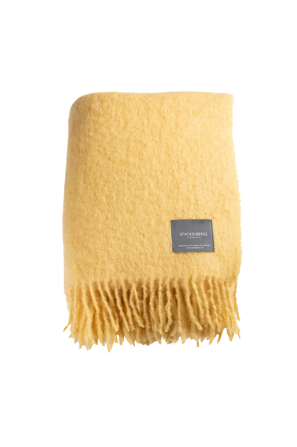 Pledd Mohair Blanket Golden Yellow