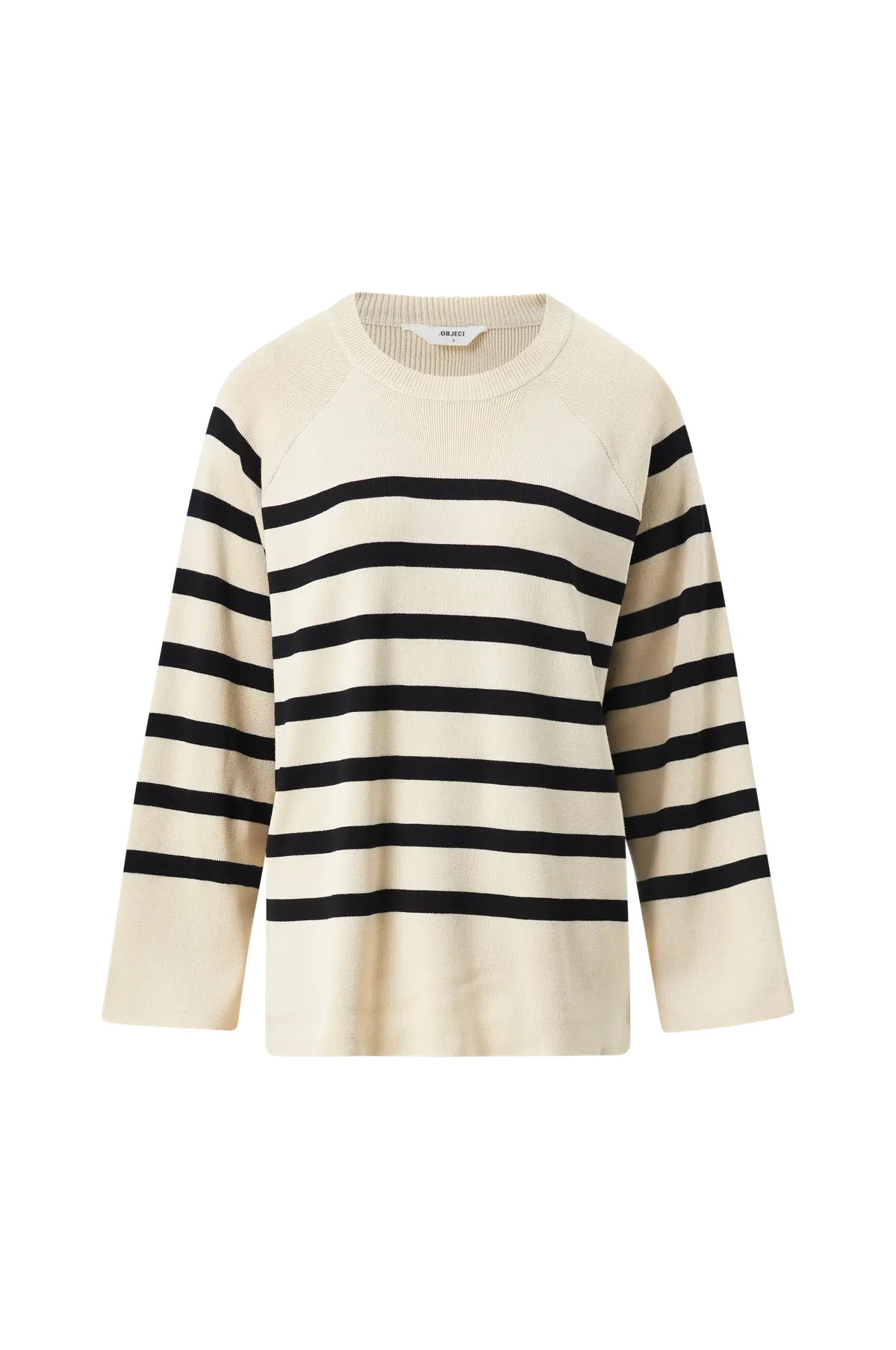 Genser objEster LS Knit Top Sandshell black