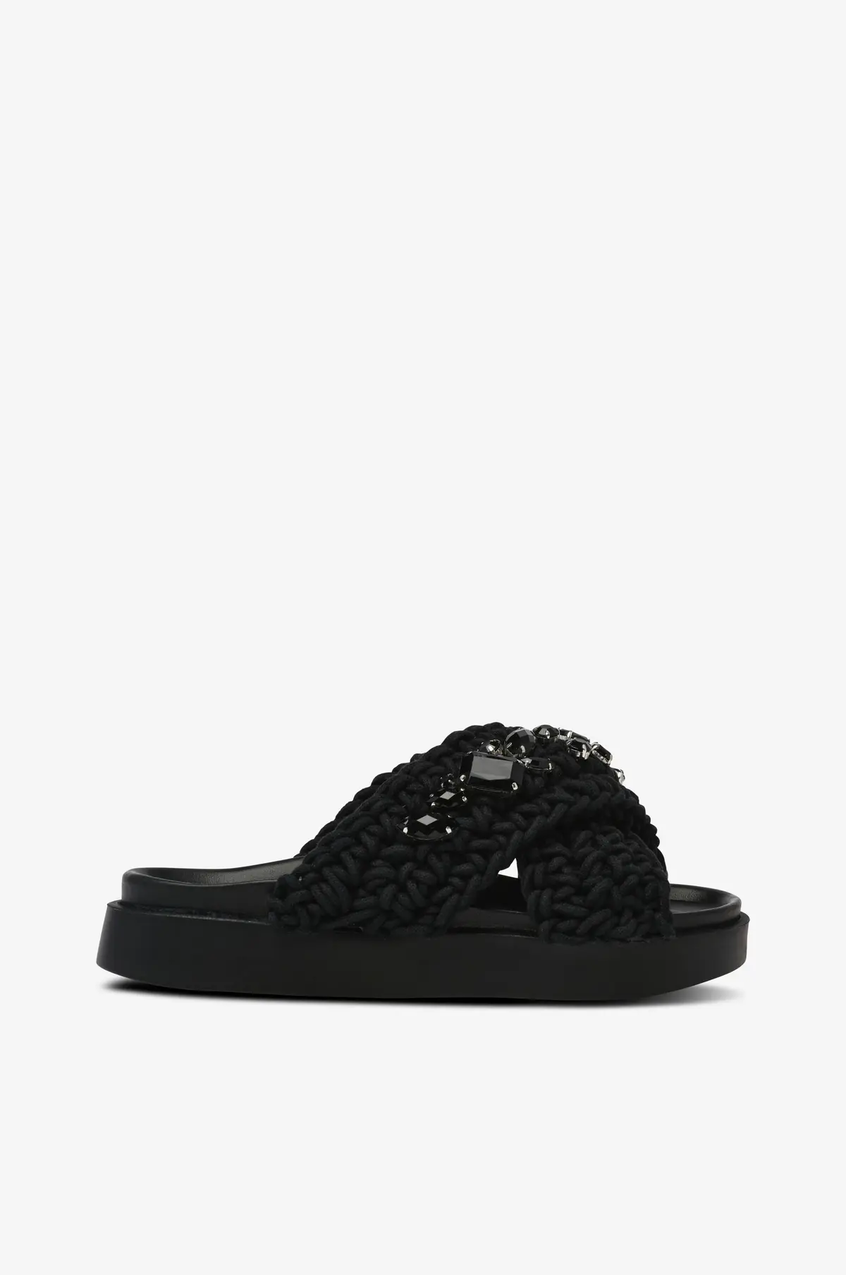 Sandaler Woven Stones True black
