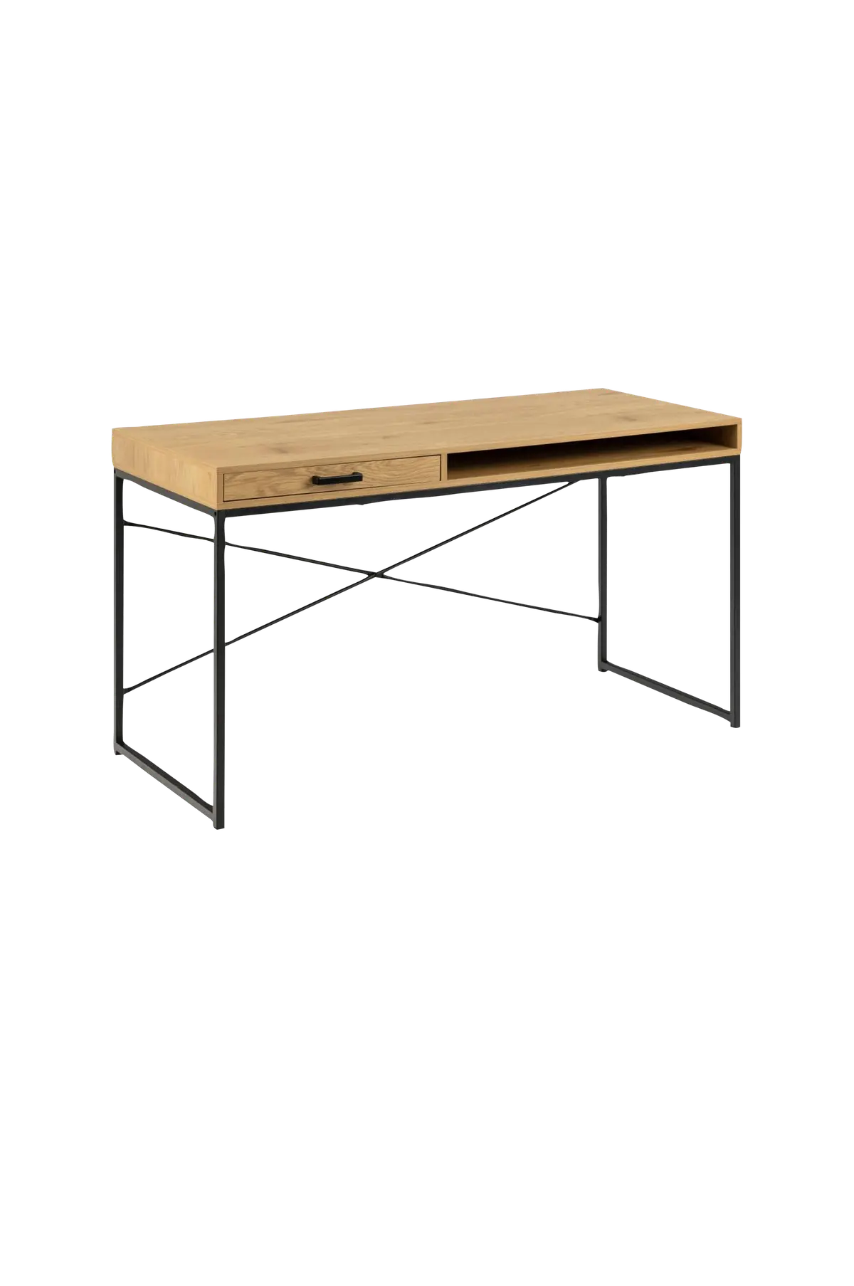 Skrivebord Agust Matt vill eik matt svart