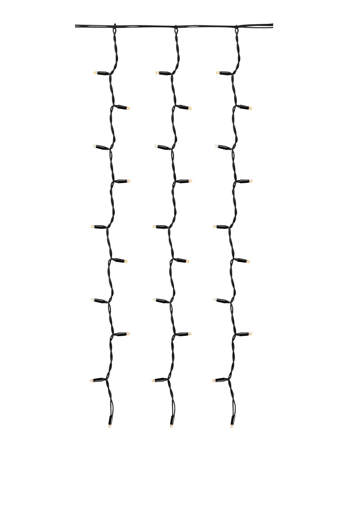 Gardin CHRISSLINE 1x1,5 m, 100L LED Original Ekstra Svart matt svart