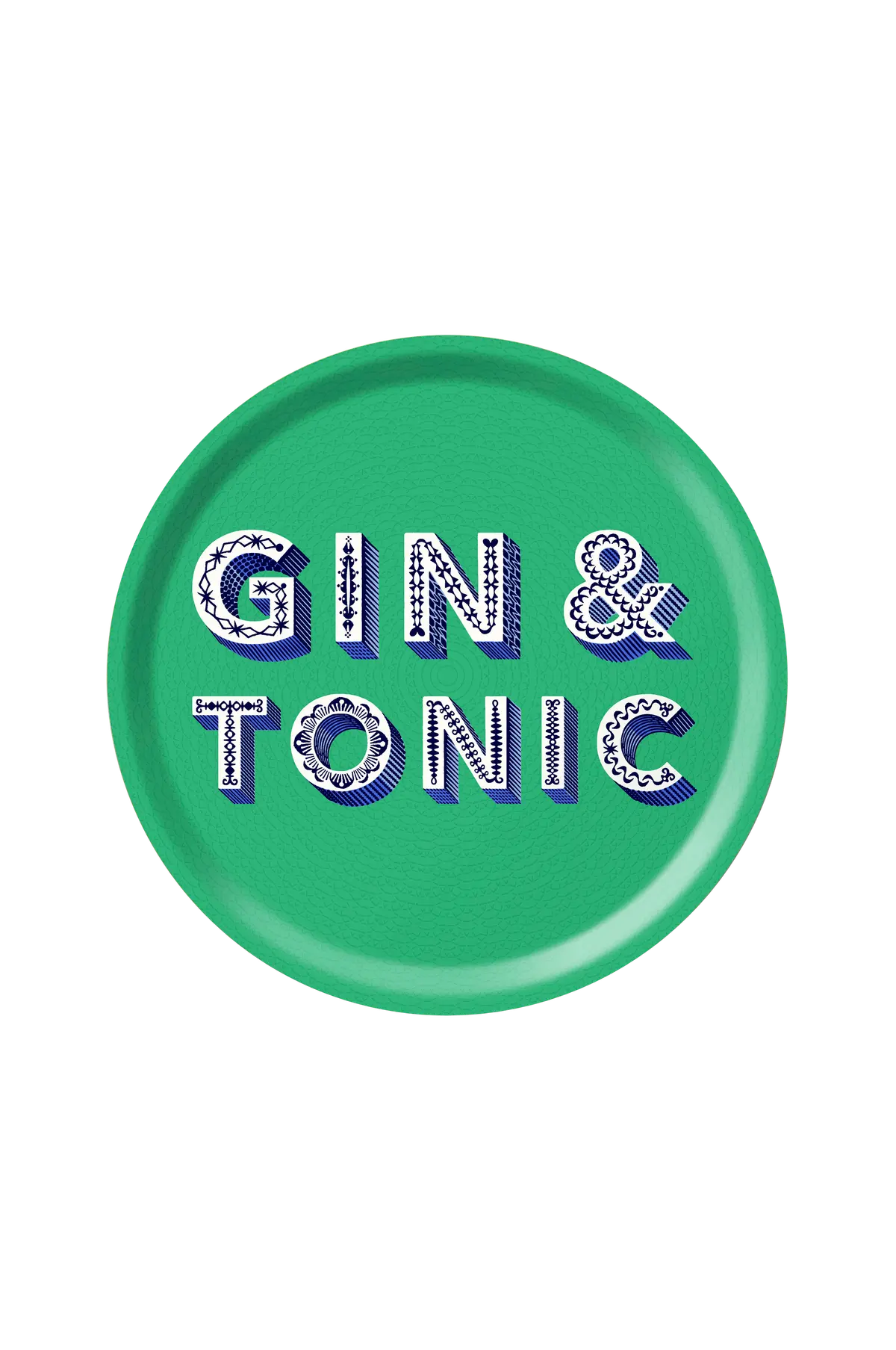 Brett diameter 31 cm Gin &amp; Tonic / grønn
