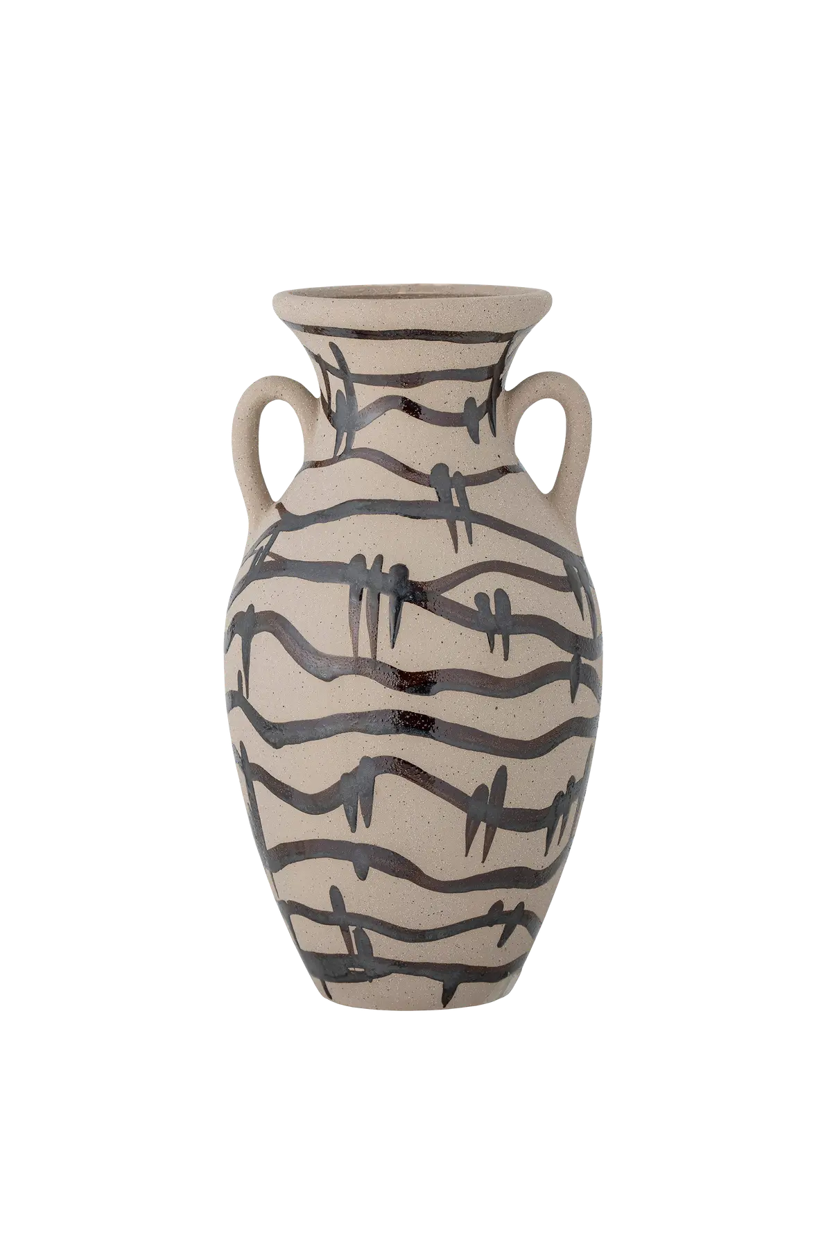 Vase Ohana Svart marmor izmir/røykfarget mattsvart