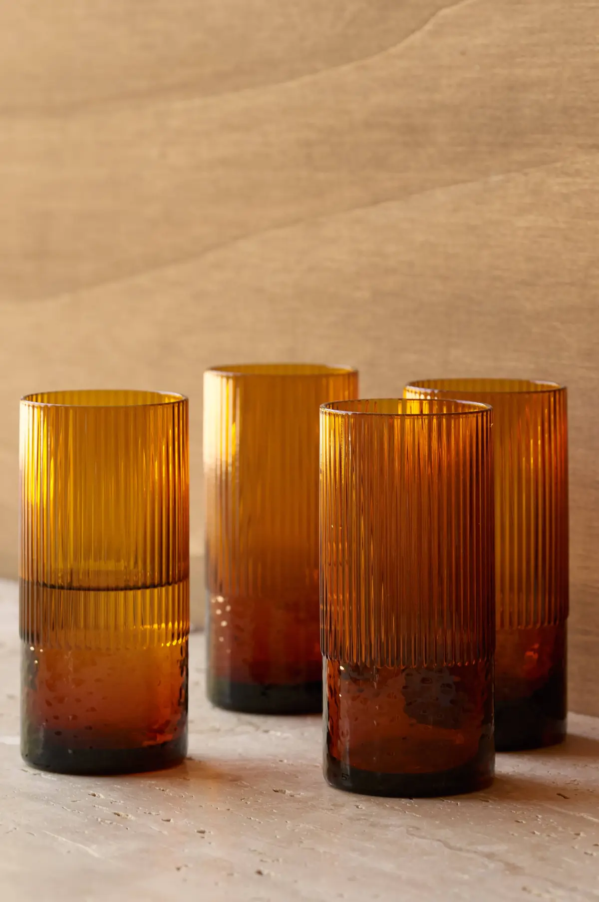 Drikkeglass Vanity 460 ml 4-pk Amber