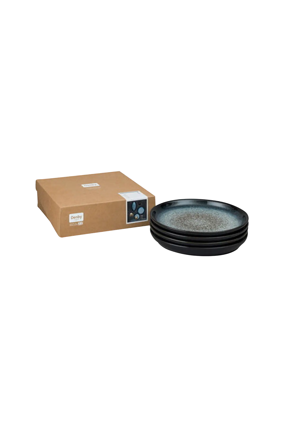 Tallerken Coupe Halo diameter 26 cm 4-pk Svart