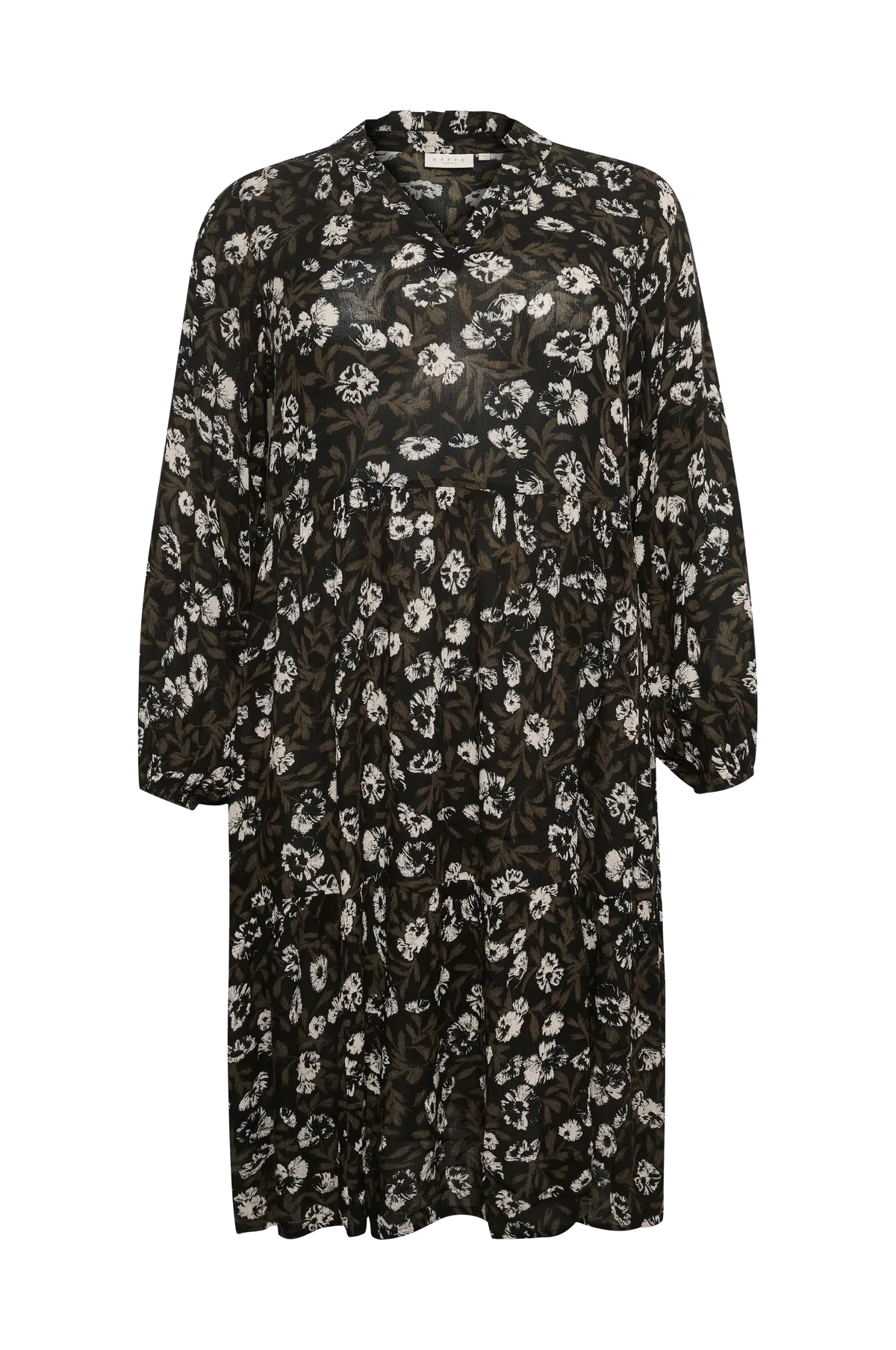 Kjole kcMalana Ami Dress Green flower print