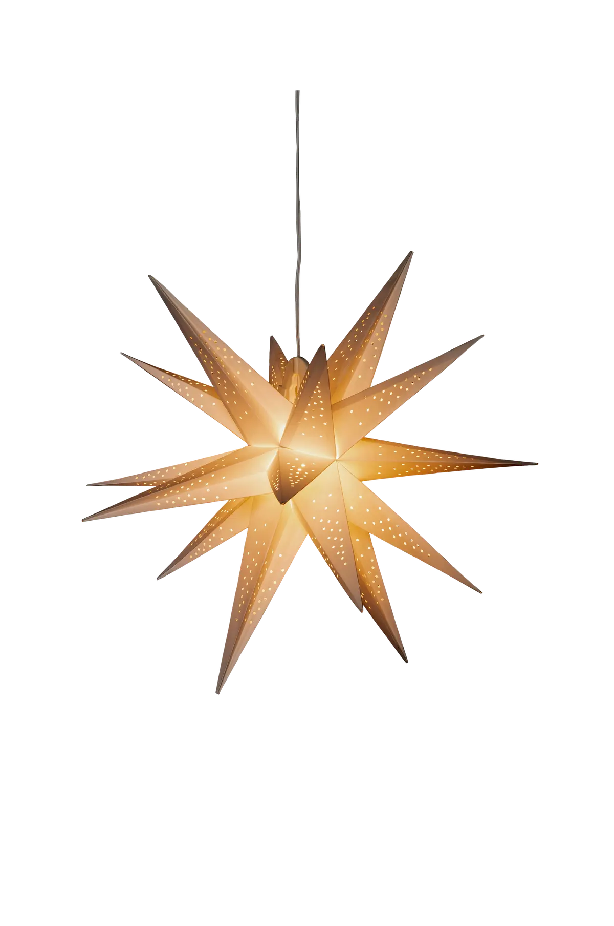 3-D Papirstjerne LED høyde 60 cm