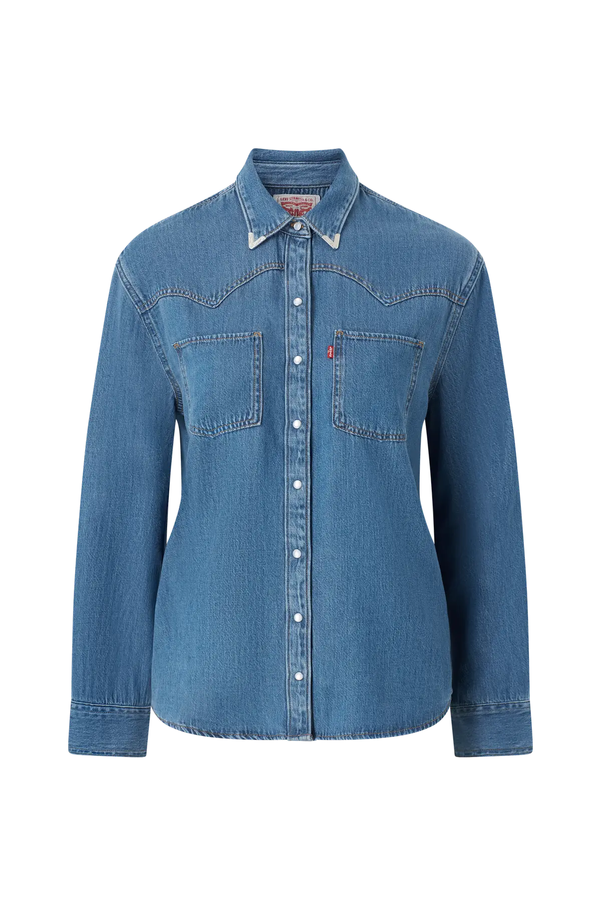 Denimskjorte Teodora Western Shirt GOING STEADY TIPPED