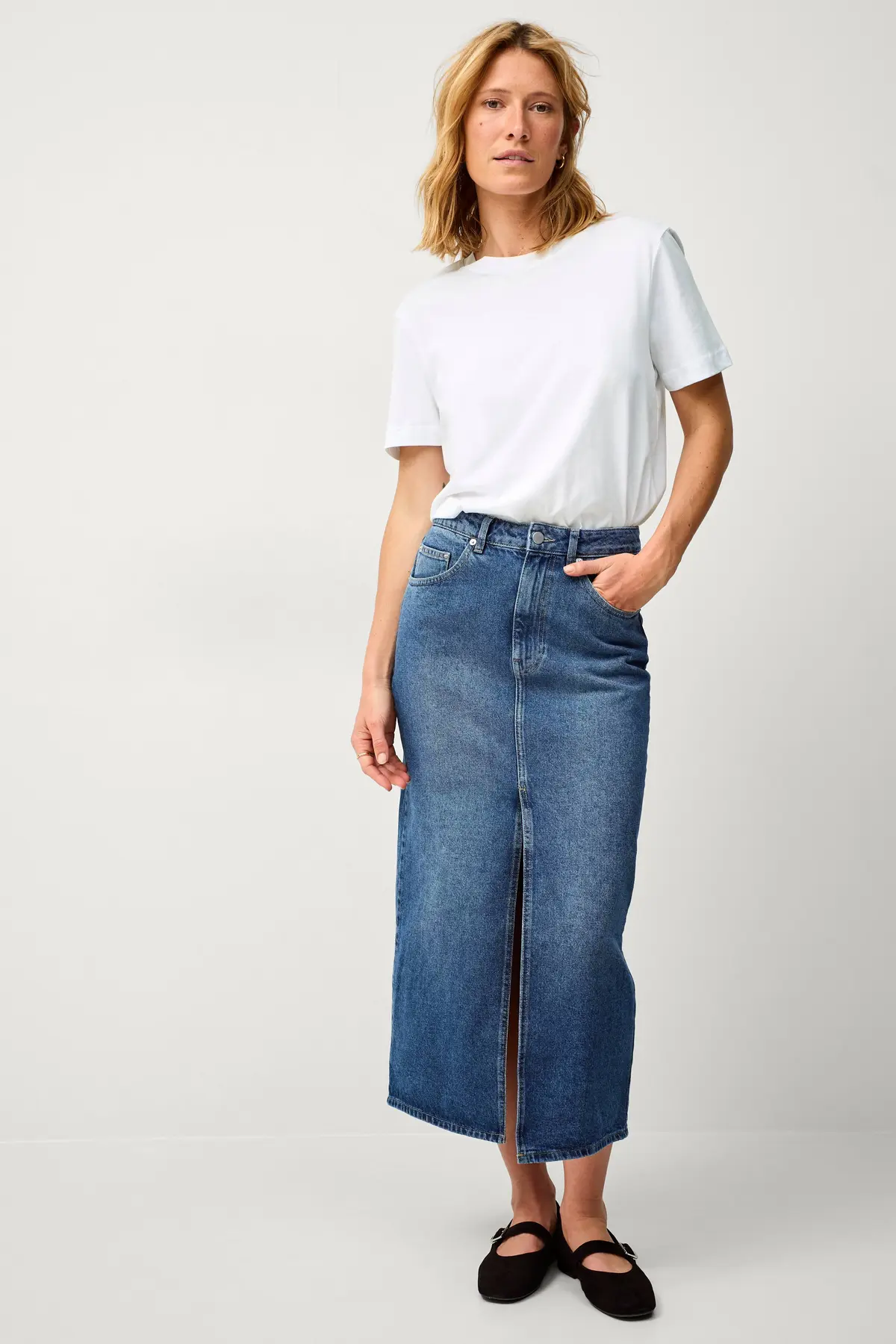 Denim skjørt Kylie Skirt Denim blue