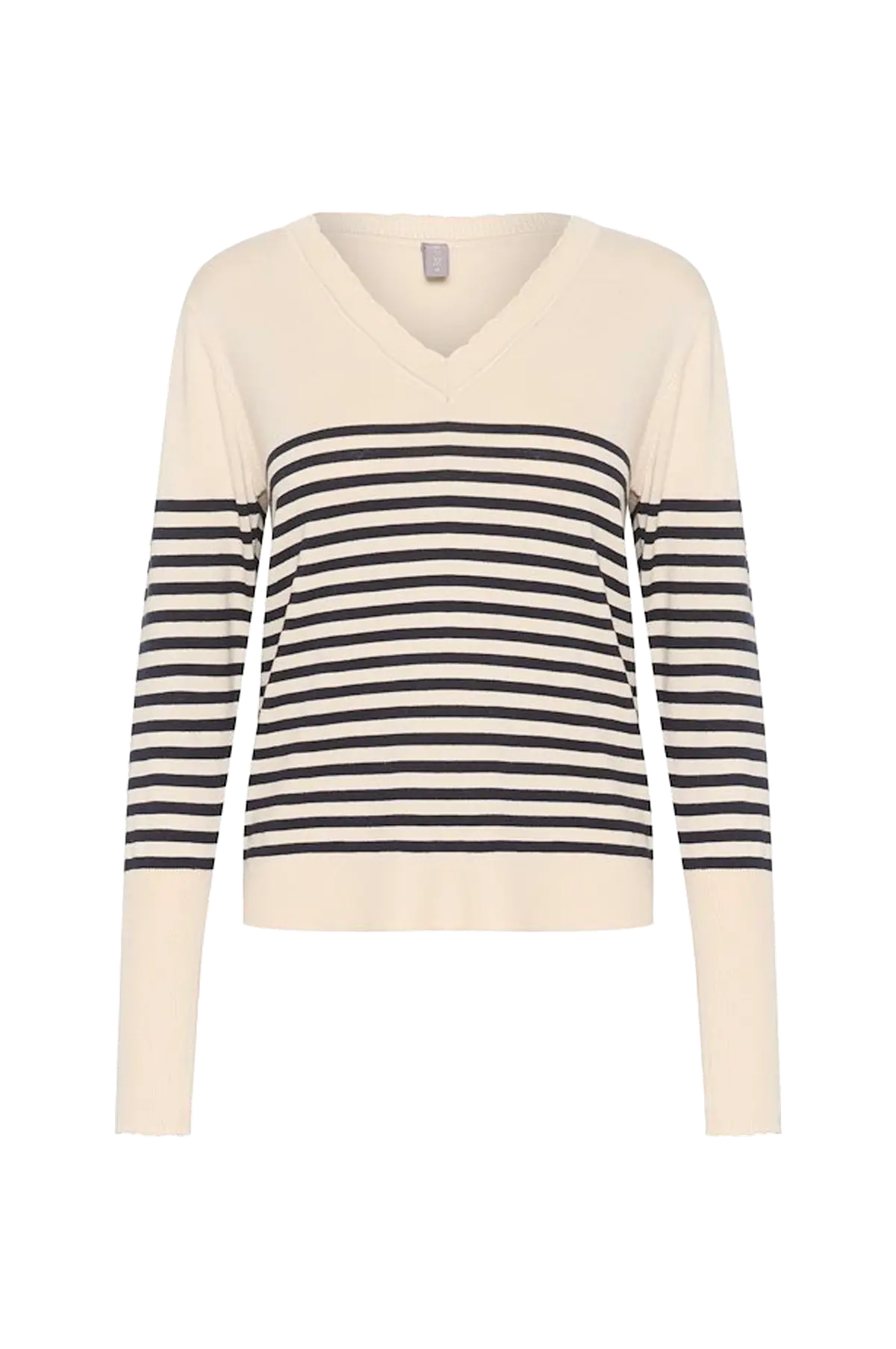 Genser cuAnnemarie Scallop Stripe Whitecap Blue Stripe