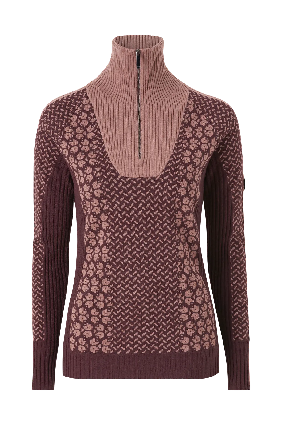 Genser Smekker Knit Dusty Dark Pink