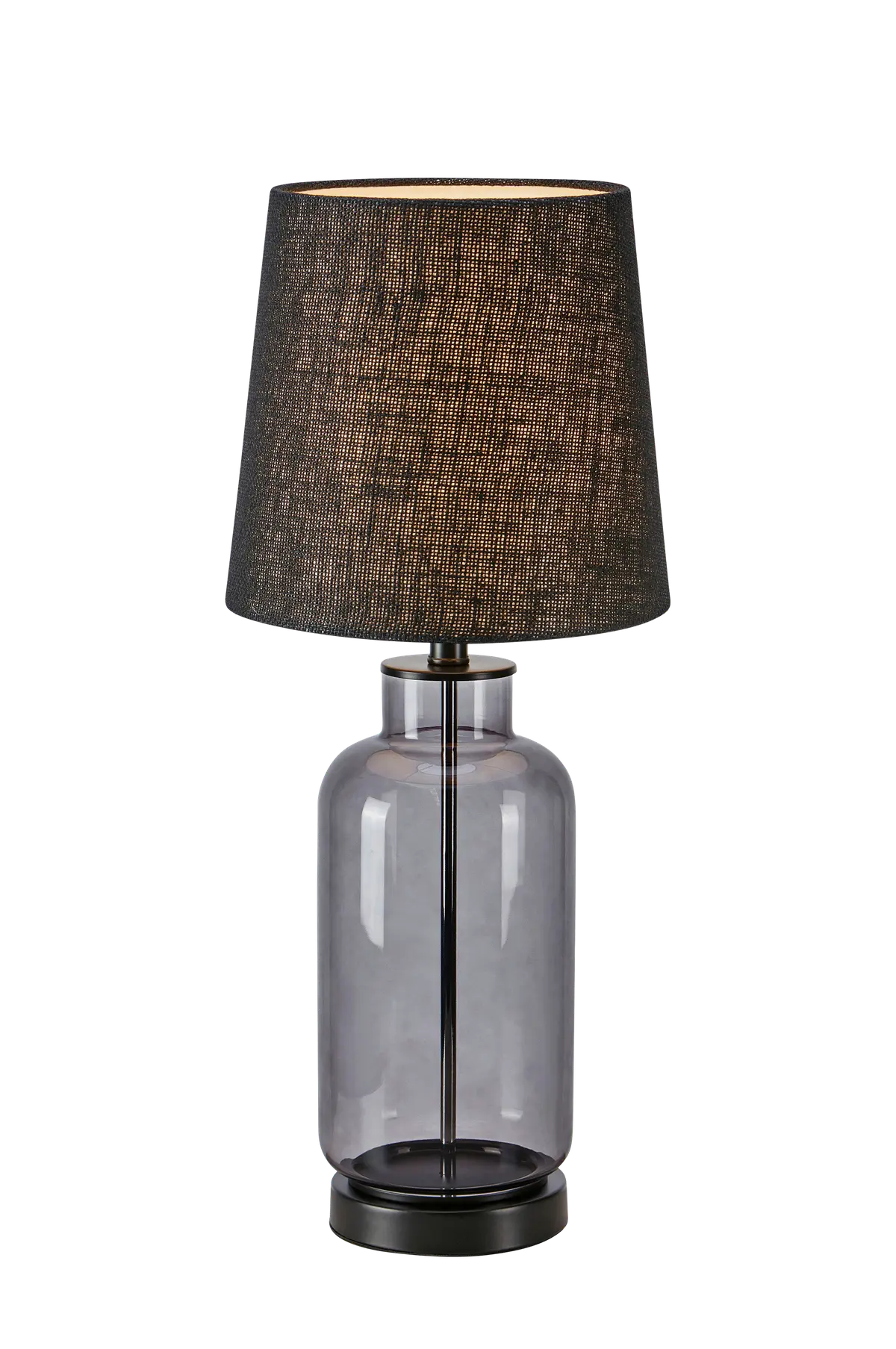 Bordlampe Costero høyde 61,5 cm Røkfarget
