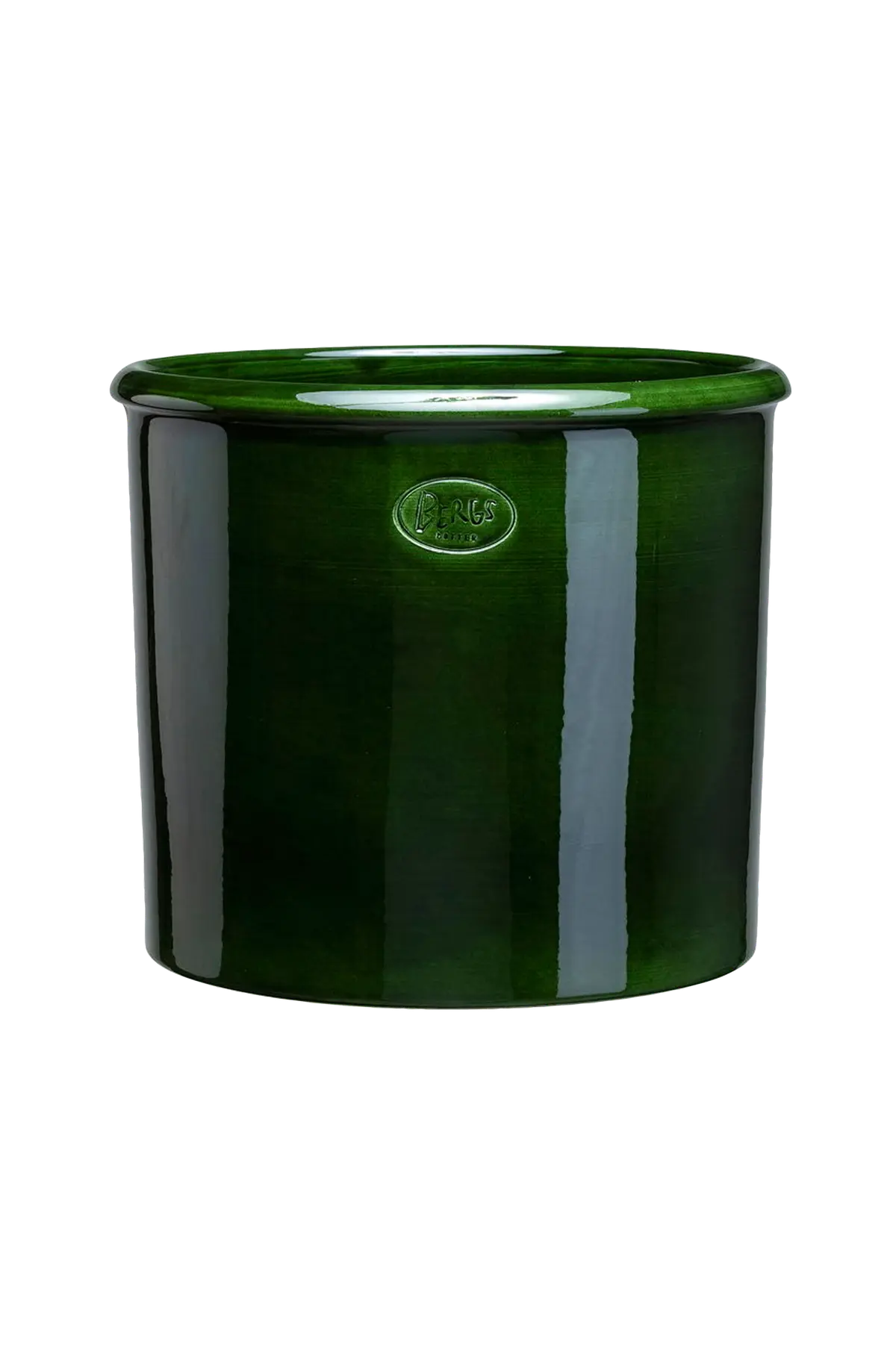 Potte Modena Glazed diameter 30 cm Grønn matt svart