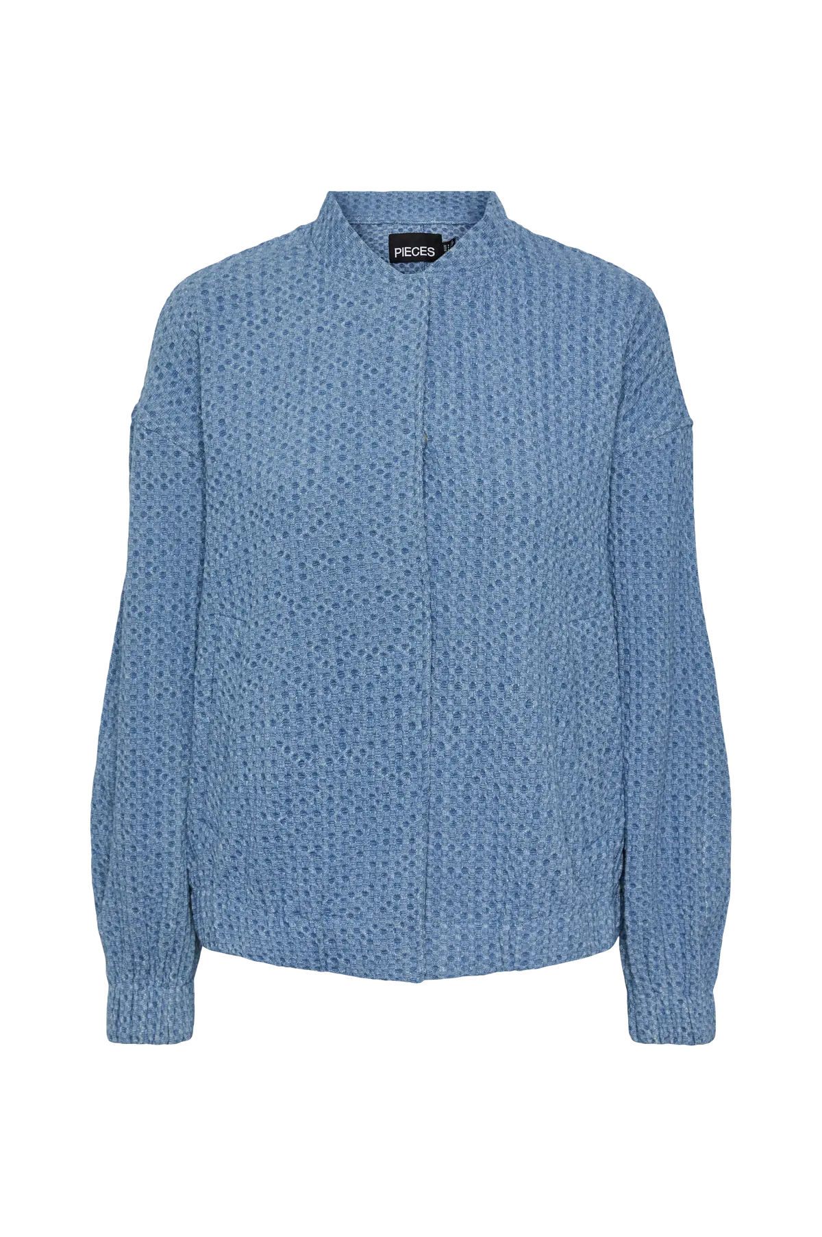 Jakke pcMirinda LS Bomber Shacket Light blue denim
