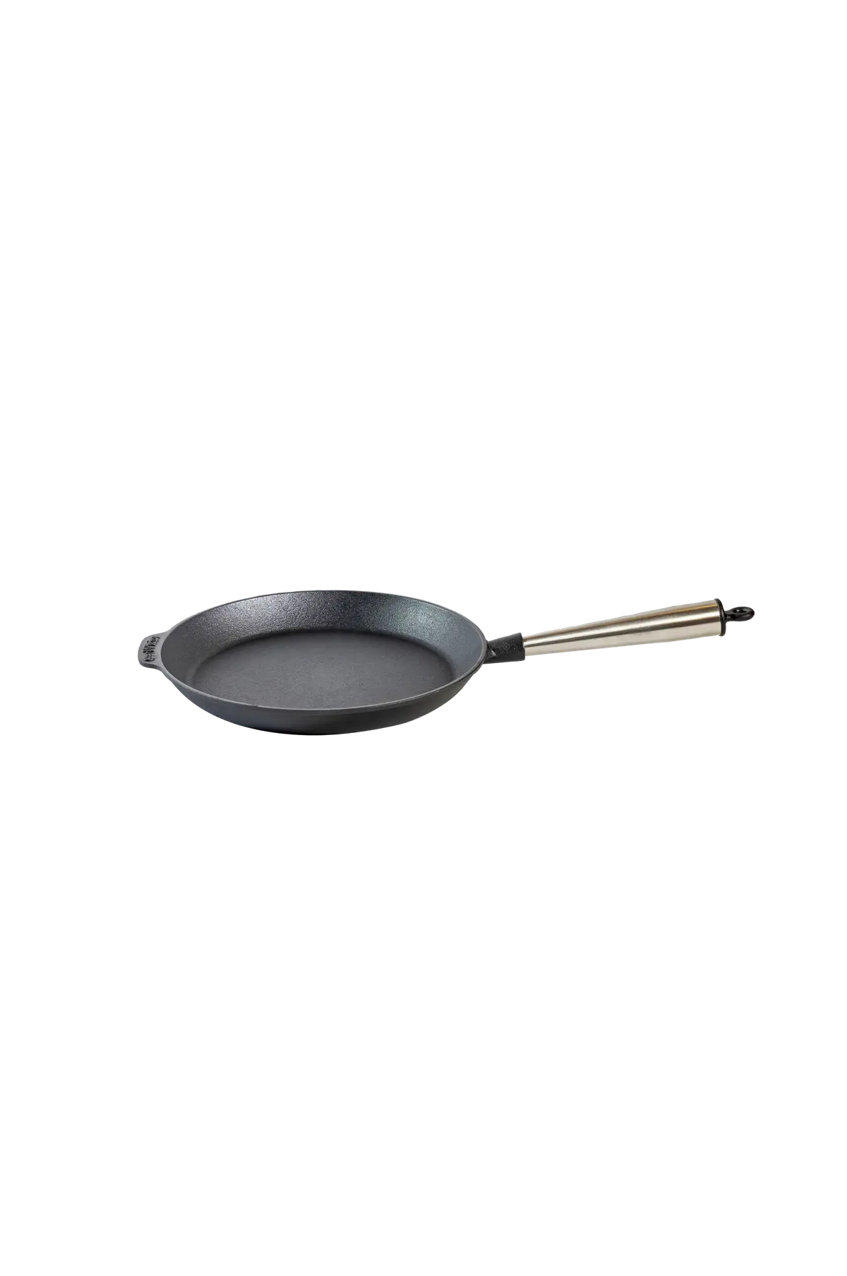 Stekepanne i støpejern diameter 28 cm Svart/stål