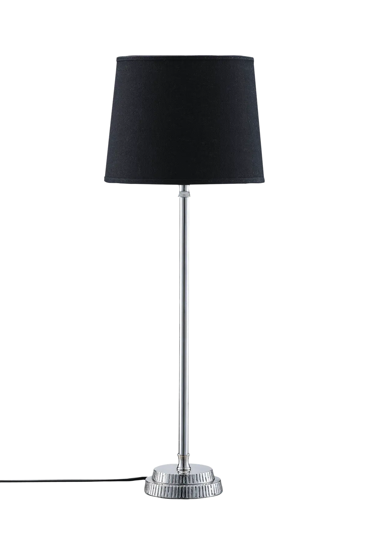 Bordlampe Kent med skjerm Krom/svart