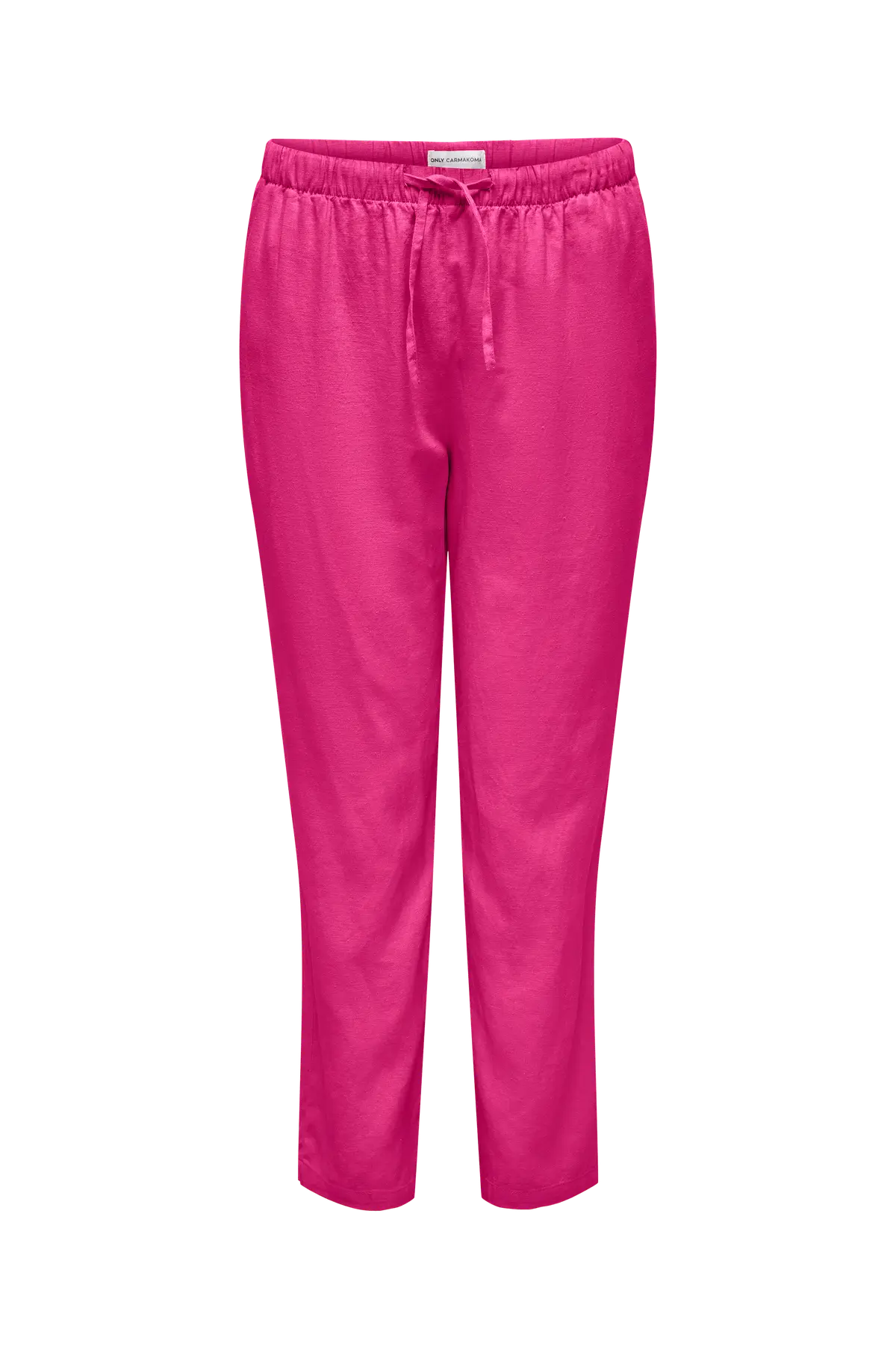 Bukser carCaro MW Linen BL Pull-up Pant Tl Raspberry rose