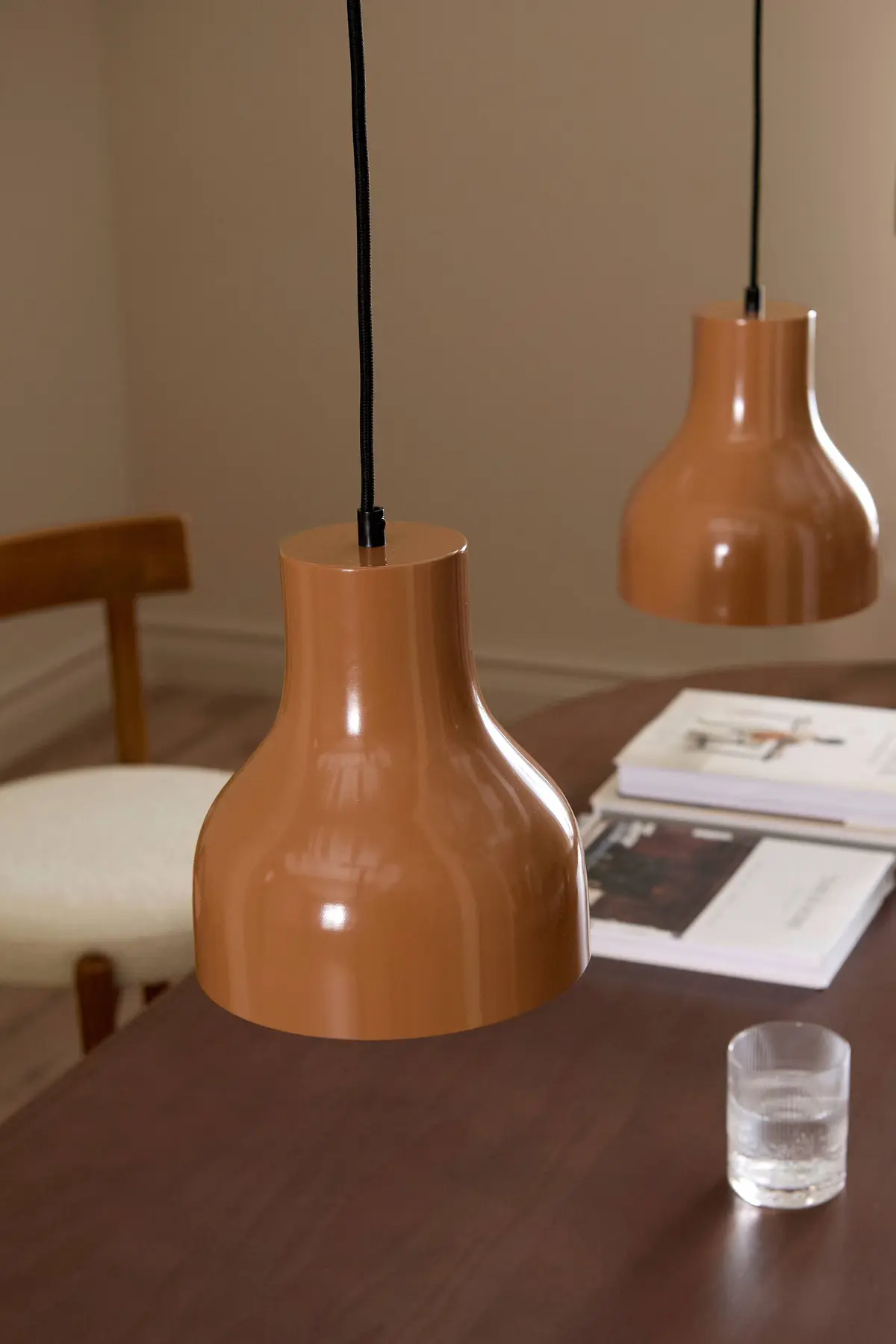 Taklampe Rafael Shiny Brown