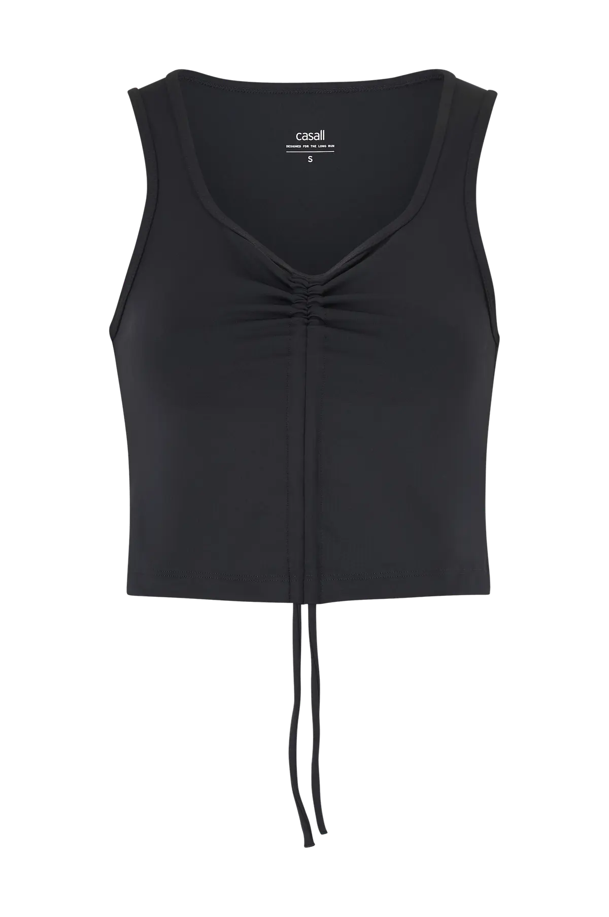 Sportstopp Crease Sleeveless Crop Top Black