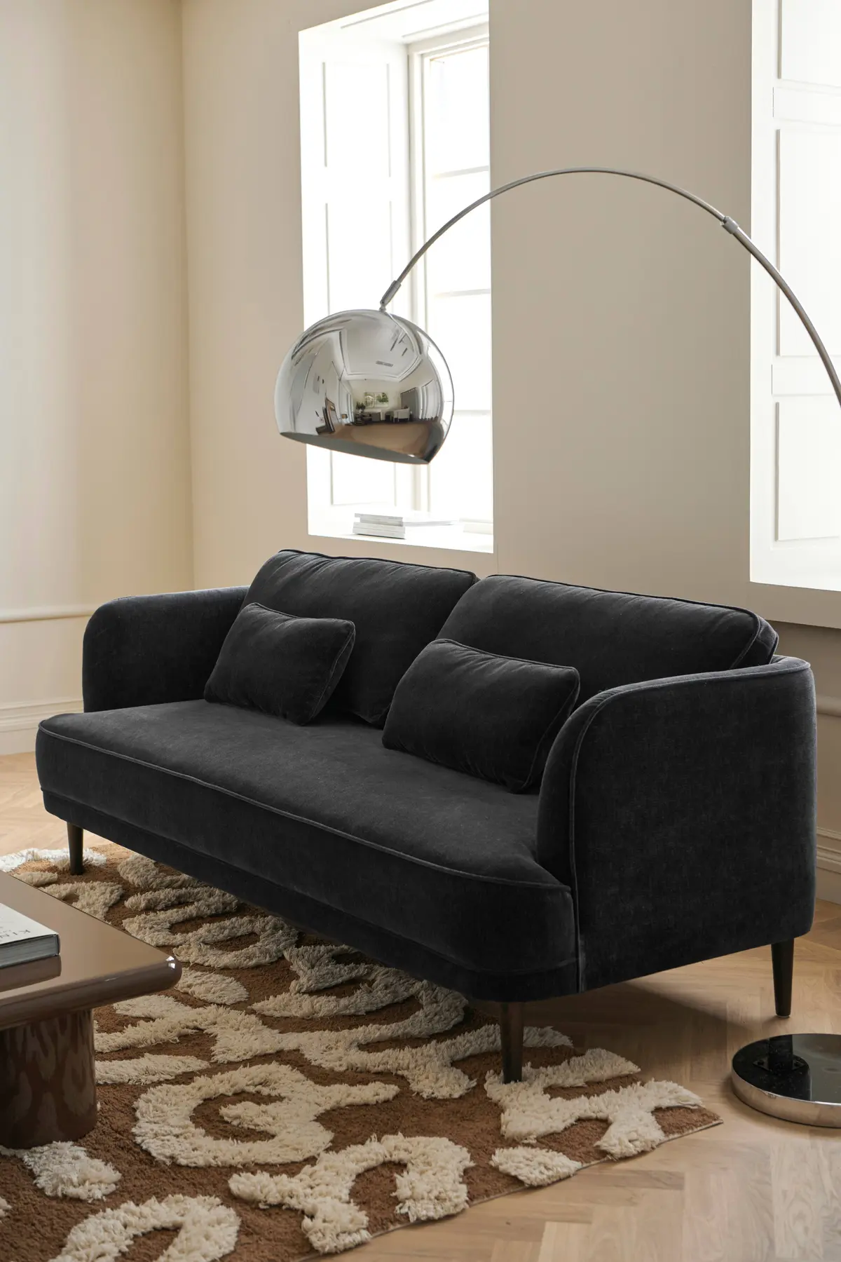 Sofa Claysson 3-seters Mørk grå