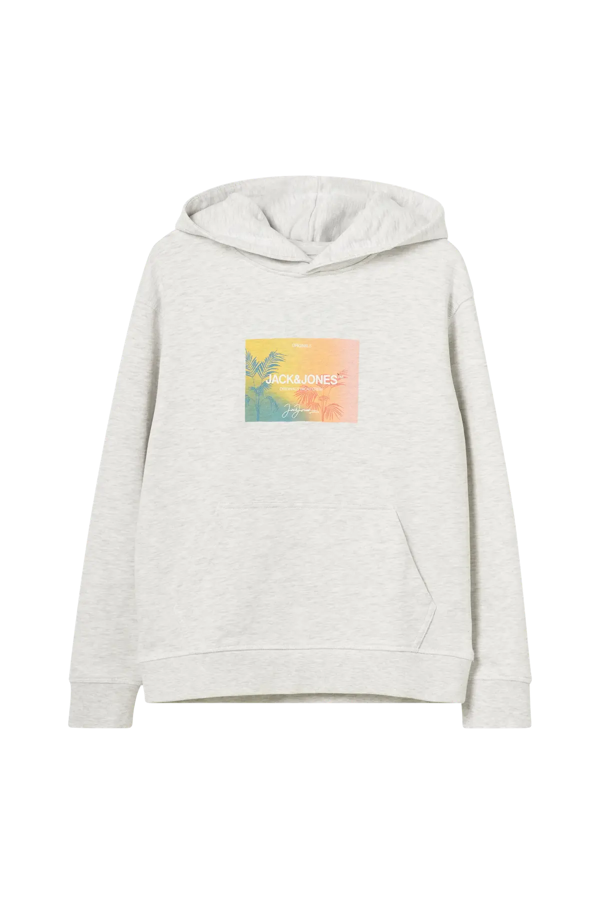 Hettegenser jorAruba Sunset Branding Sweat Hood Bright white