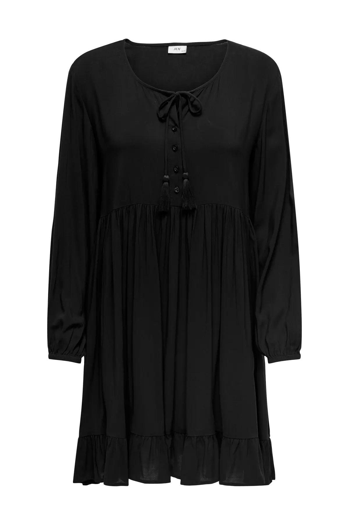 Kjole jdyStarr Life Half Placket Dress Black
