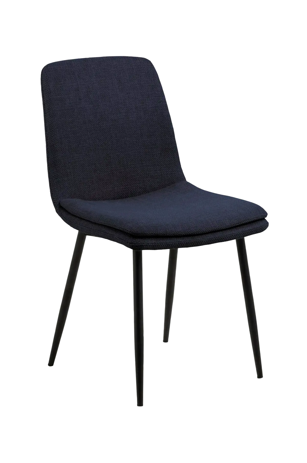 Spisestol Becca 4-pk Dark Blue Matt Black