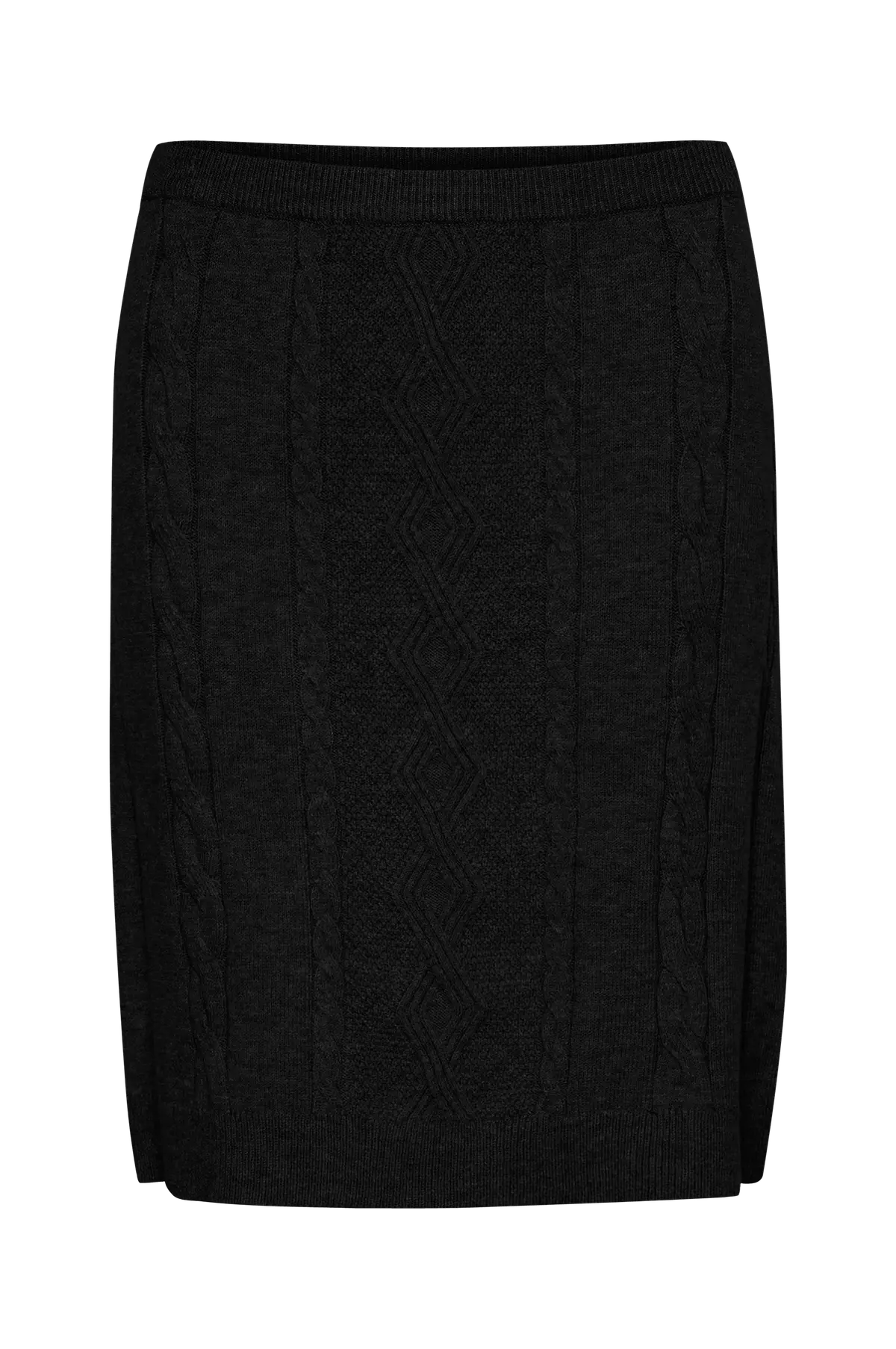 Skjørt crDela Short Knit Skirt Pitch black