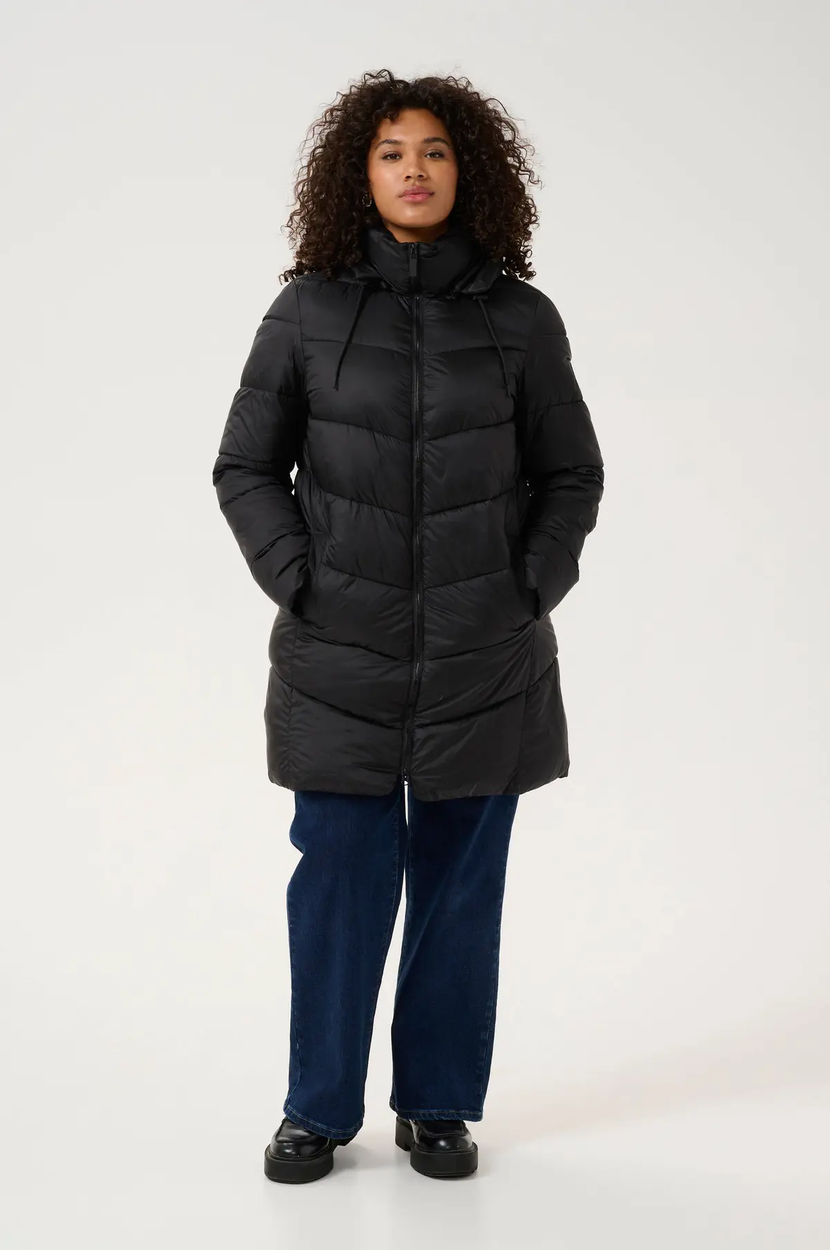 Kåpe kcSusanna Coat Black deep