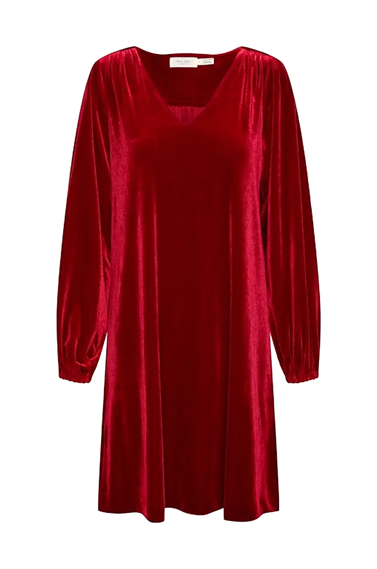 Velurkjole MadiPW DR Rhythmic red