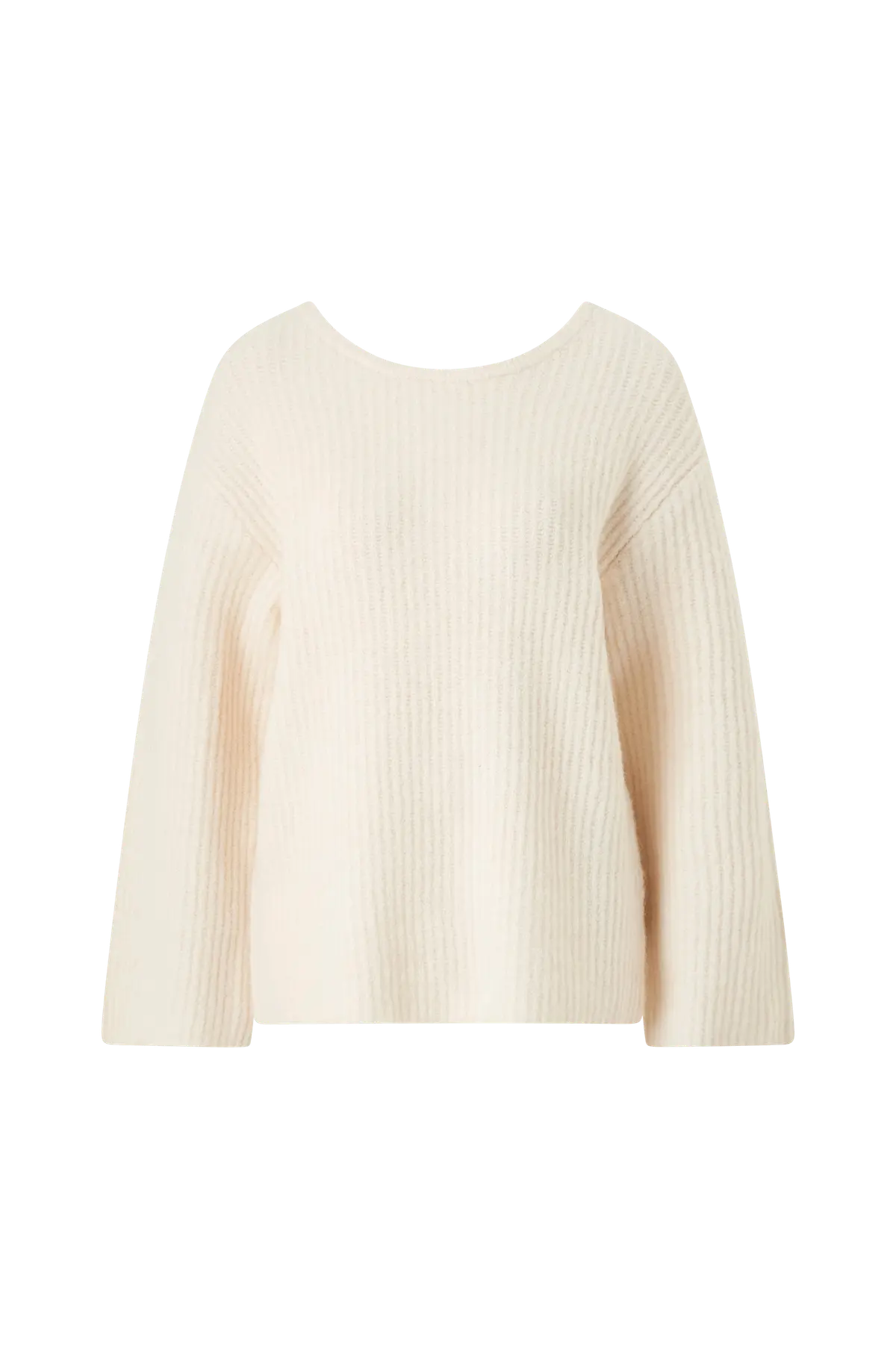 Genser Knitted Bow Sweater Gardenia (1496)