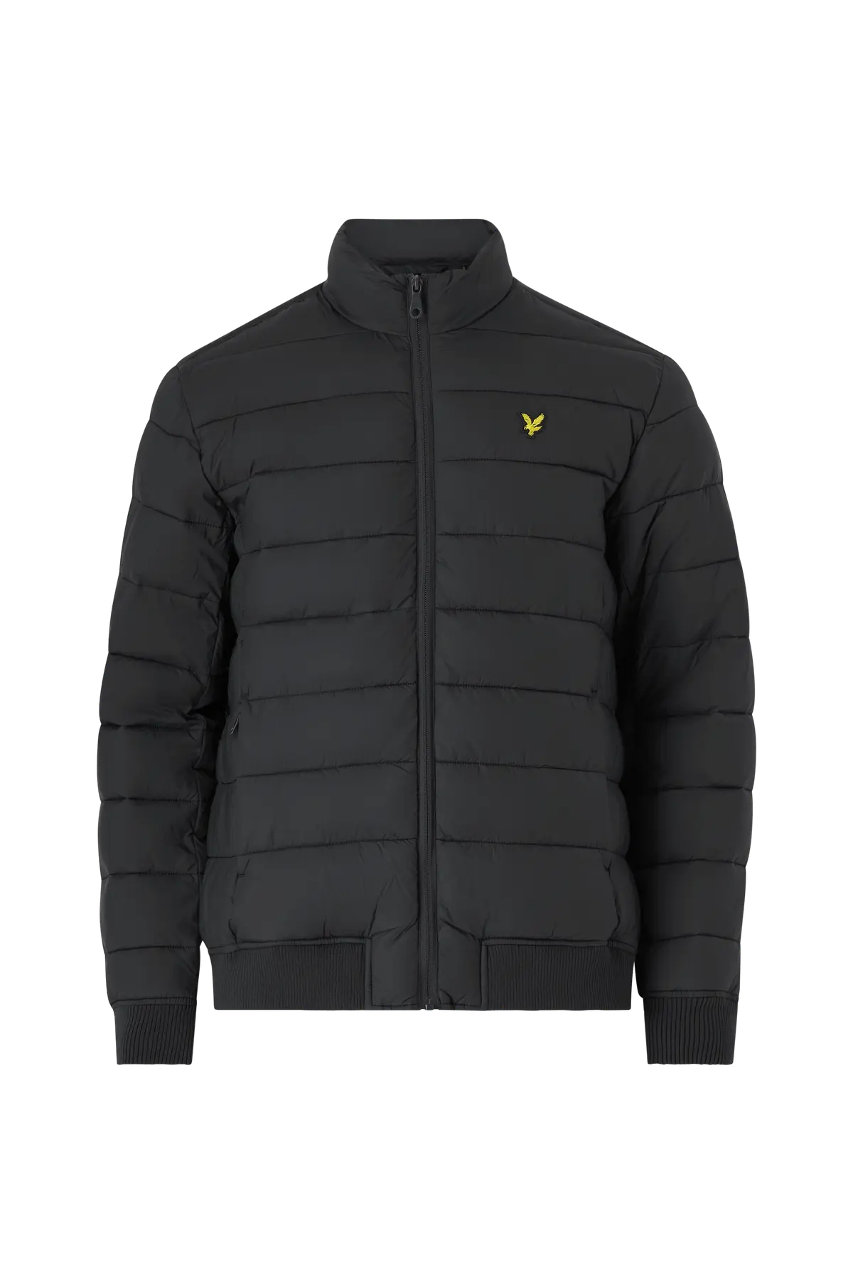 Jakke Funnel Neck Wadded Jacket Jet black