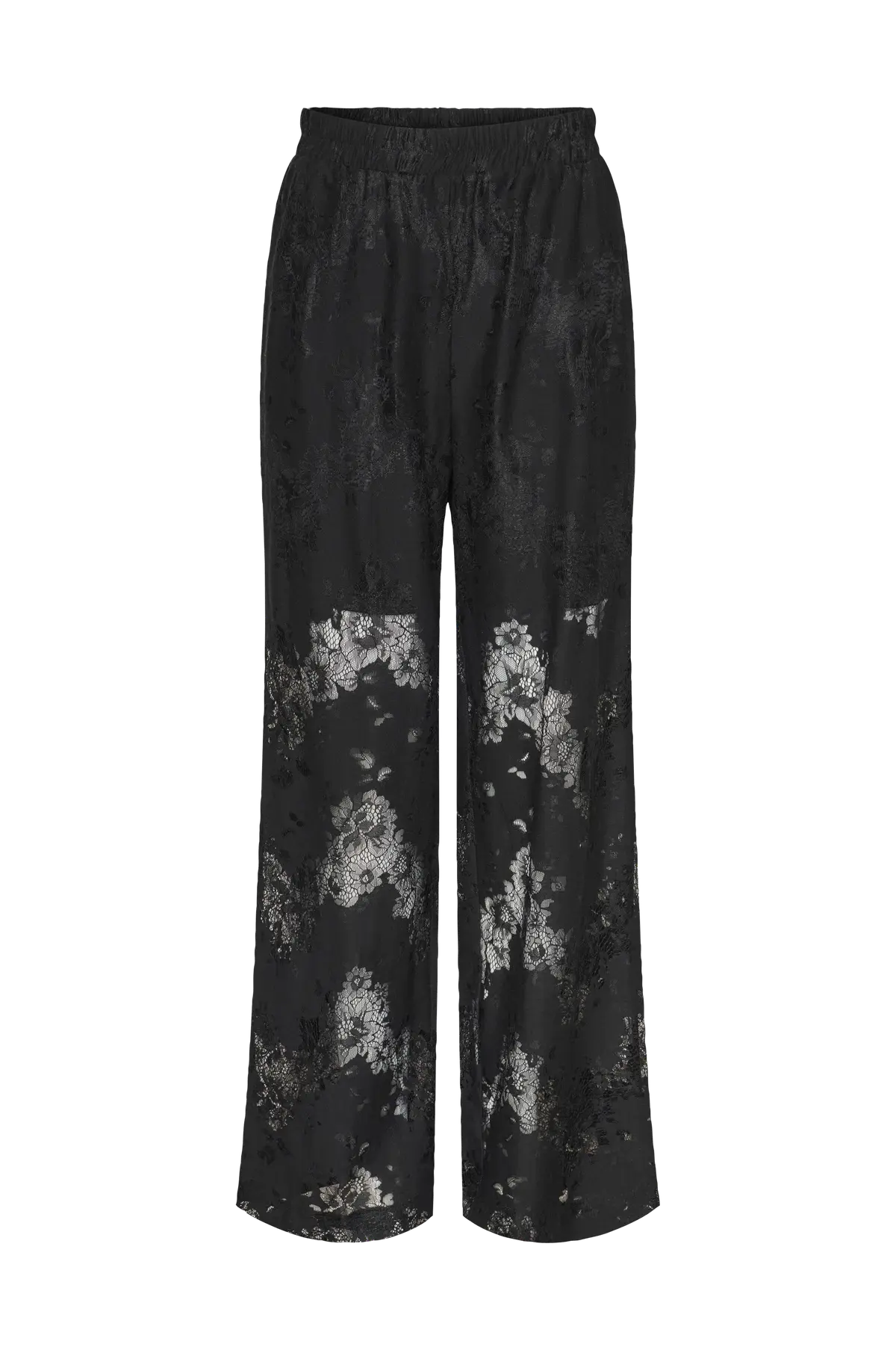 Bukser pcNorinne HW Straight Pants Black