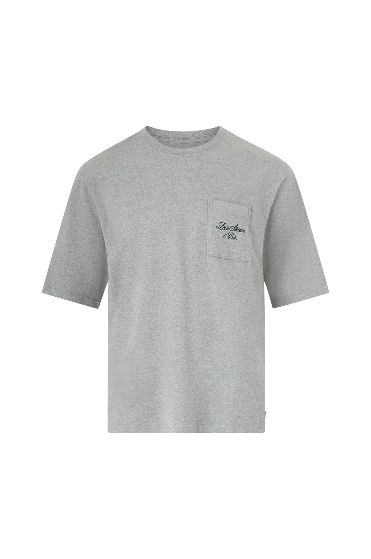 T-skjorte Half Sleeve GR Pckt T Levis SC LEVIS SCRIPT MIDTONE HEATHER GREY