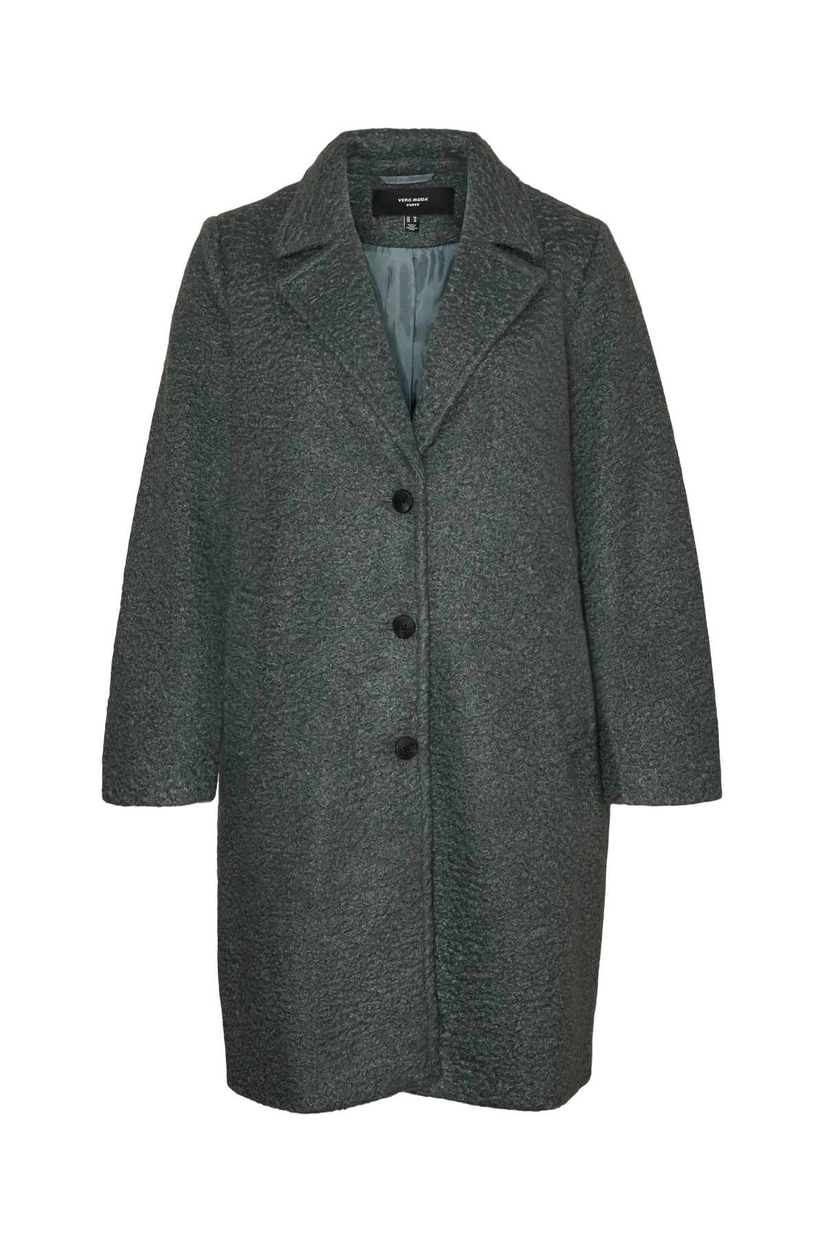 Kåpe vmcEliteanni Long Coat Cur Balsam green