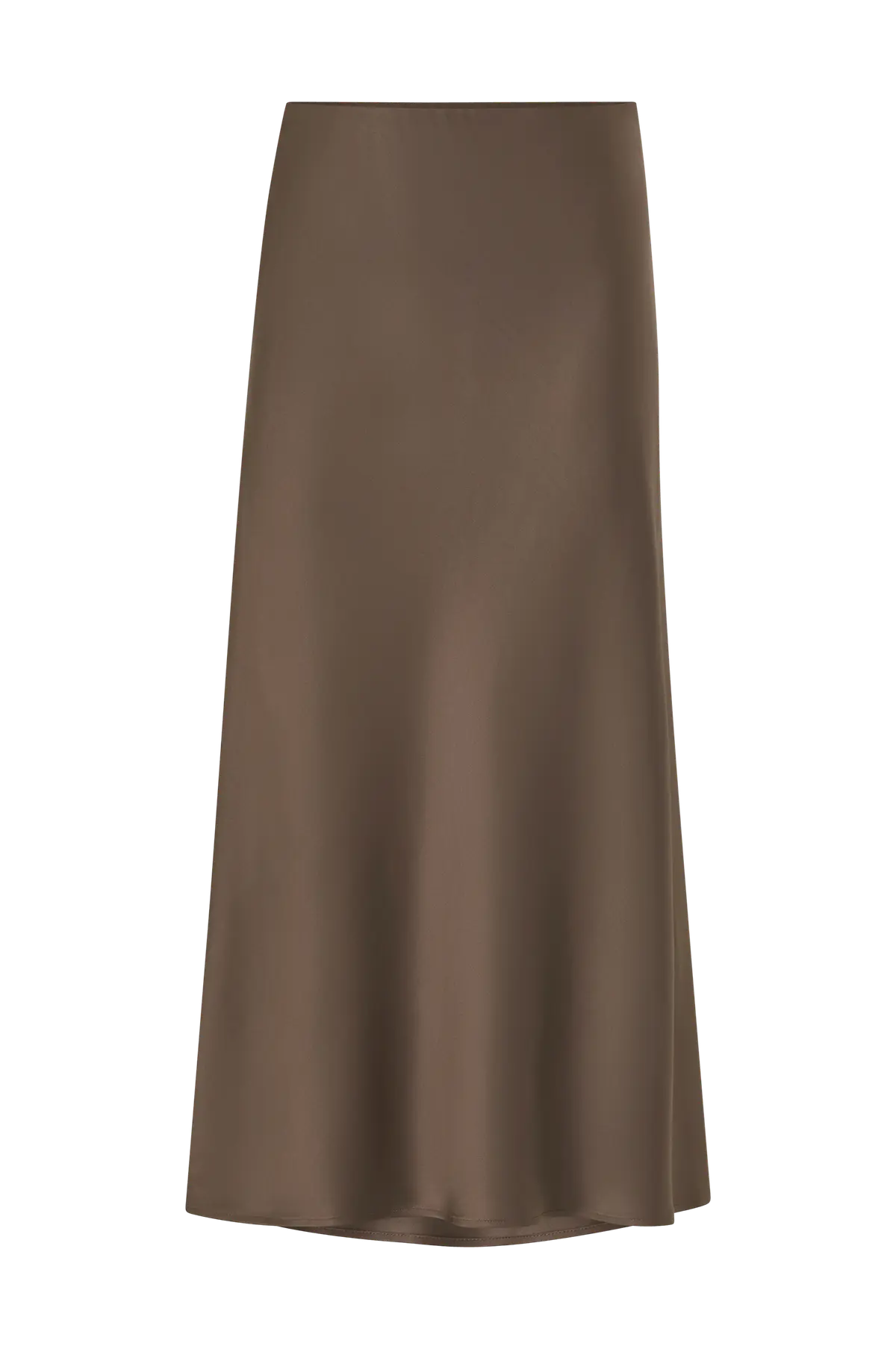 Maxi skjørt Aubree Satin Maxi Skirt Chocolate