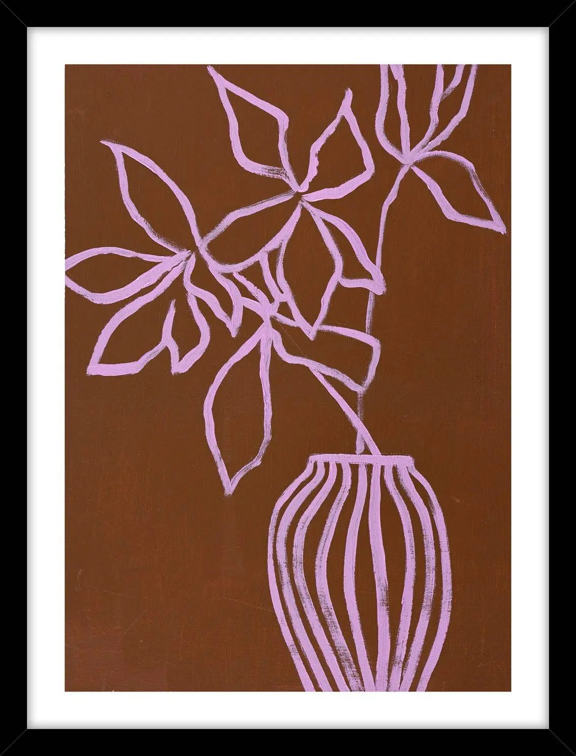 Fine Art Board / Lilac umber / Svart ramme