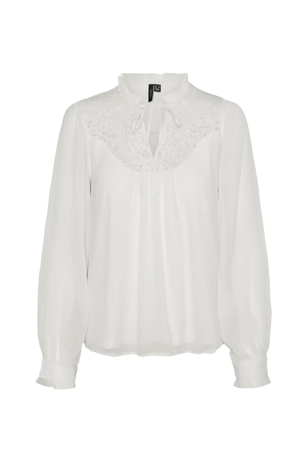 Bluse vmGaby LS Top Snow white