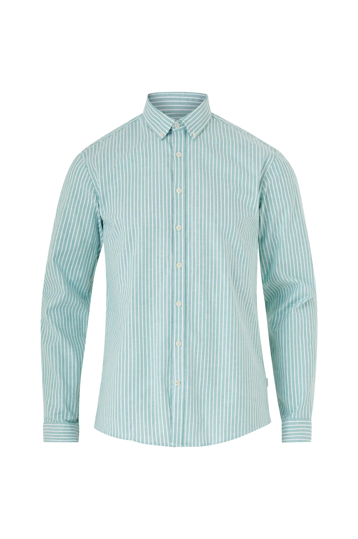 Skjorte Striped Superflex Oxford L/S Mynte