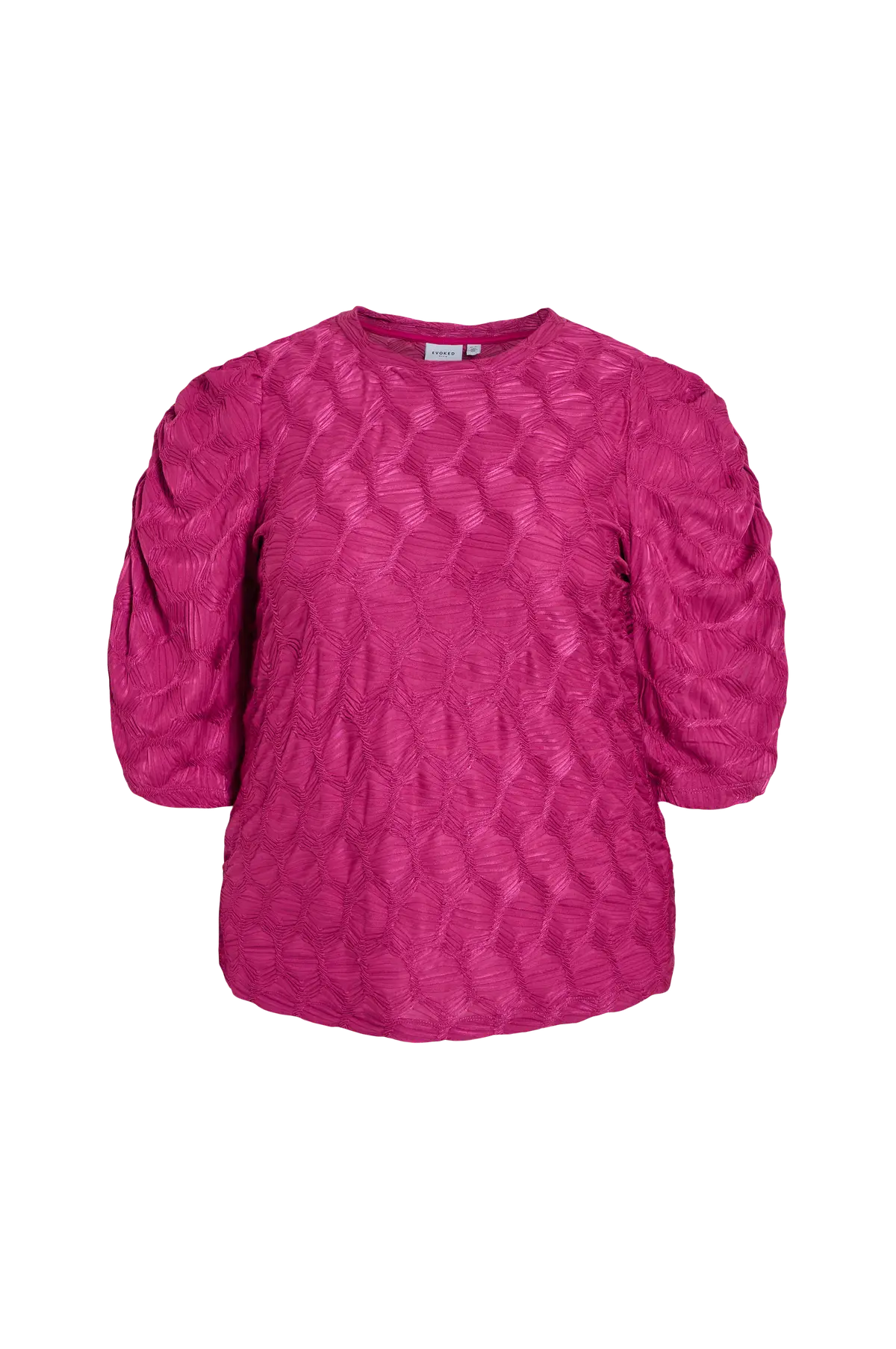 Topp viElvisa O-neck 2/4 Top Festival fuchsia